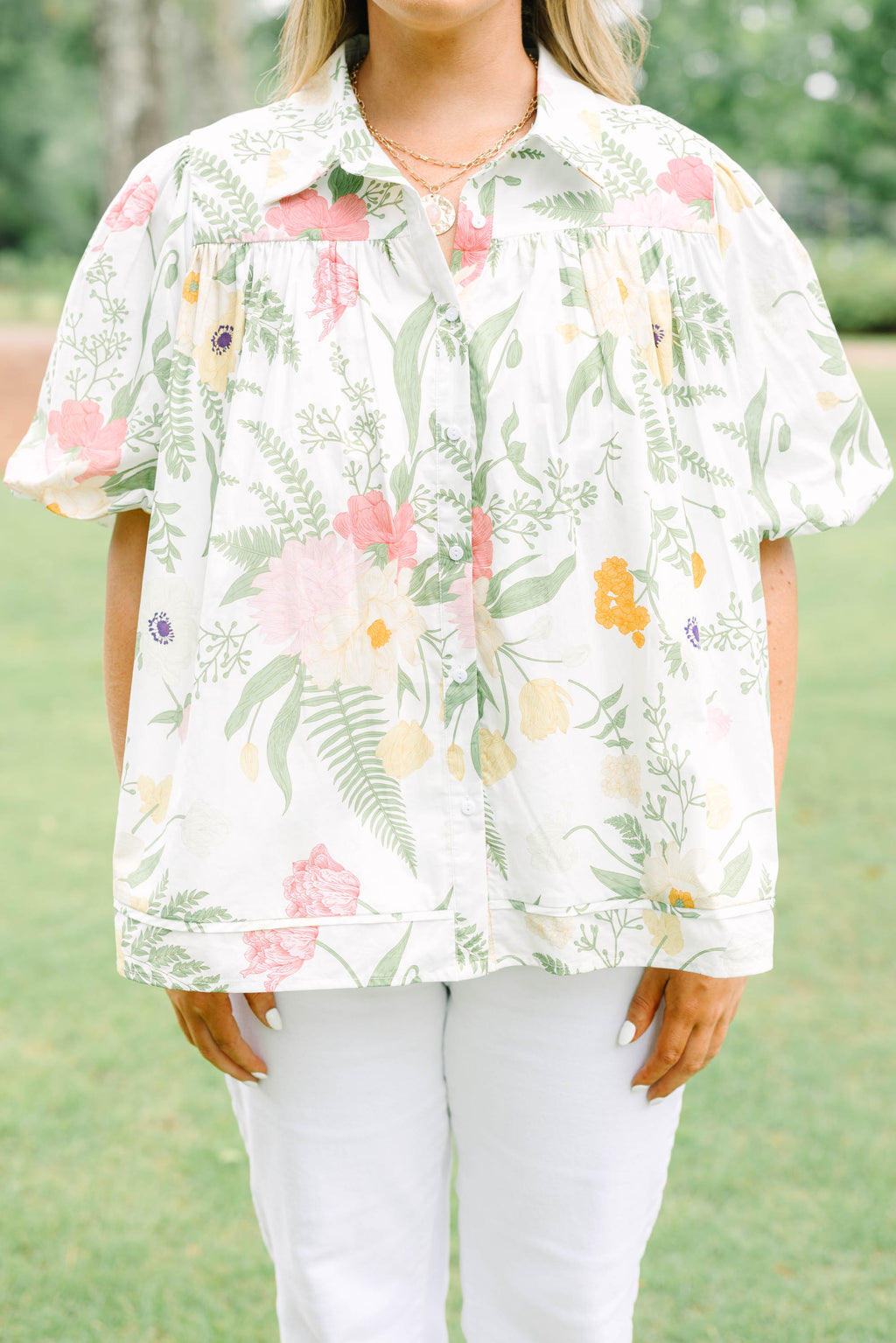 Lovely Outlook Top, Cream