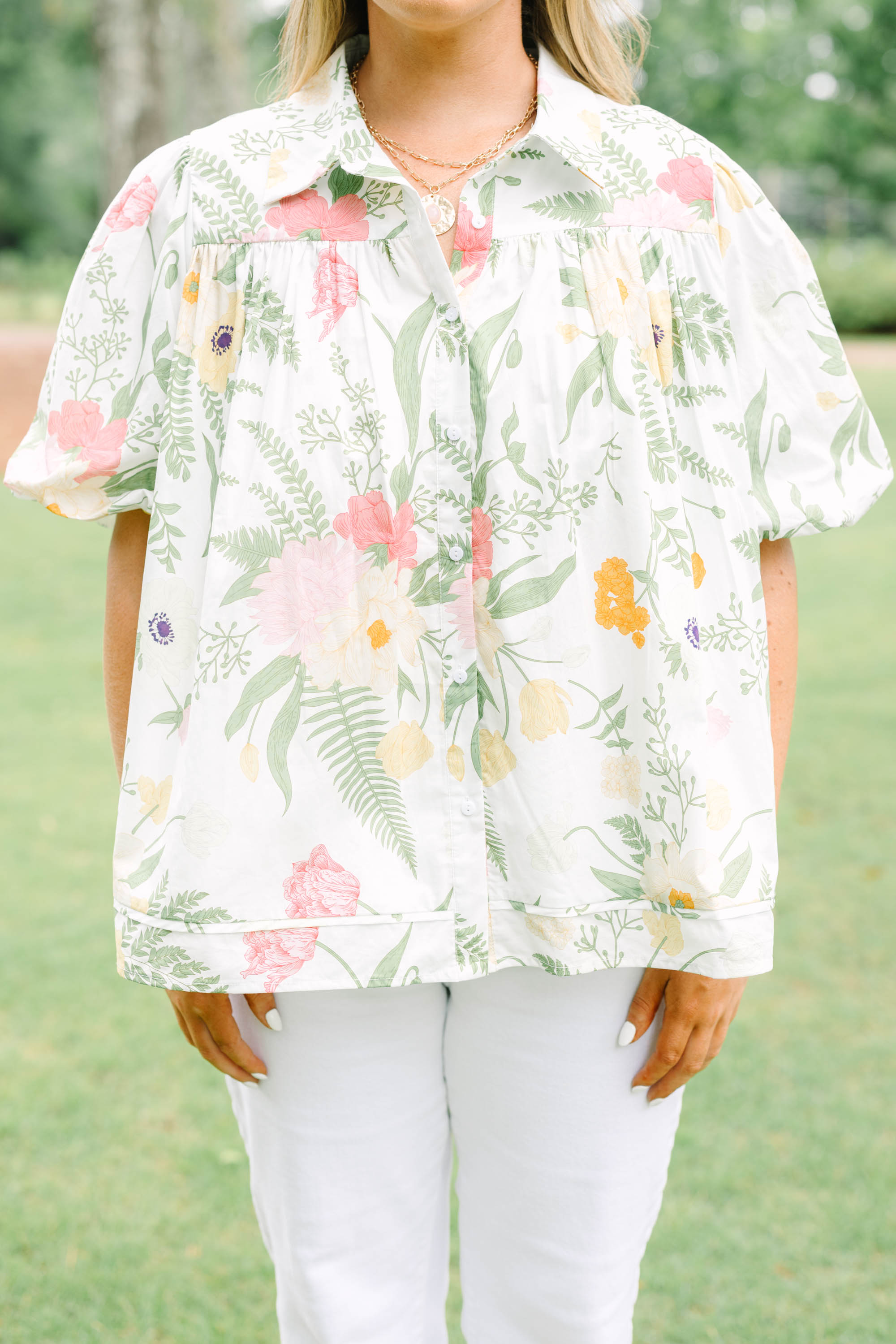 Lovely Outlook Top, Cream