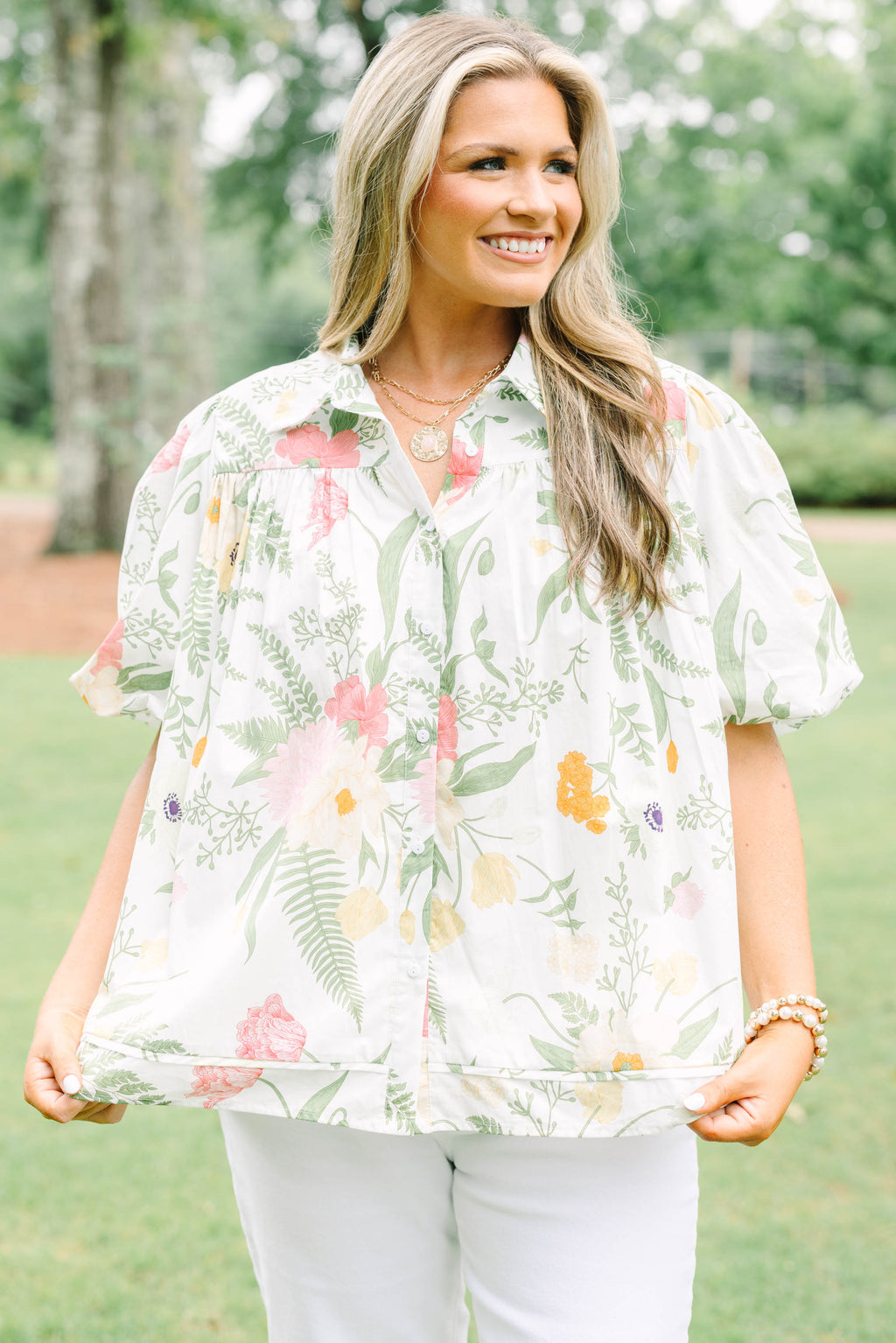 Lovely Outlook Top, Cream
