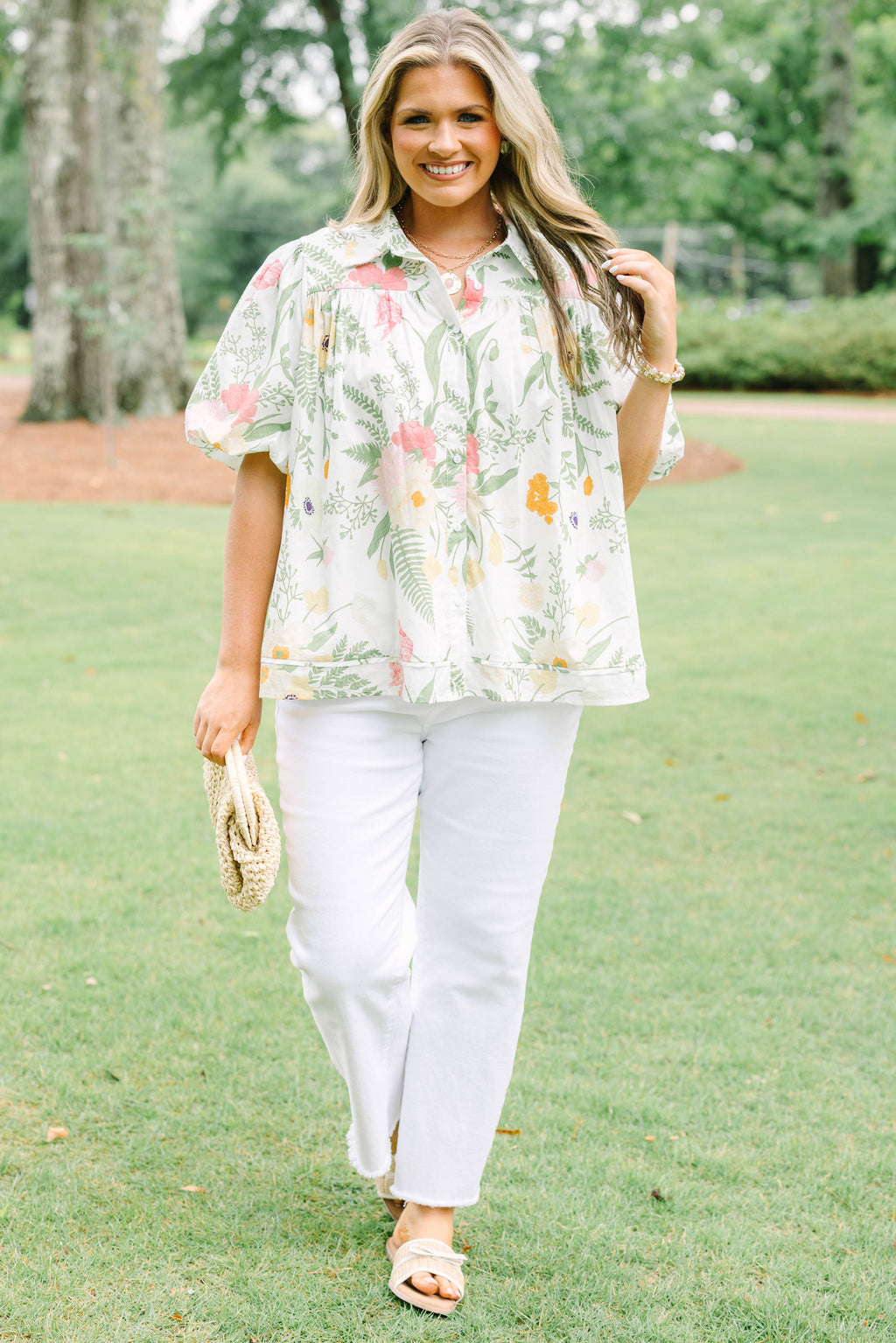Lovely Outlook Top, Cream