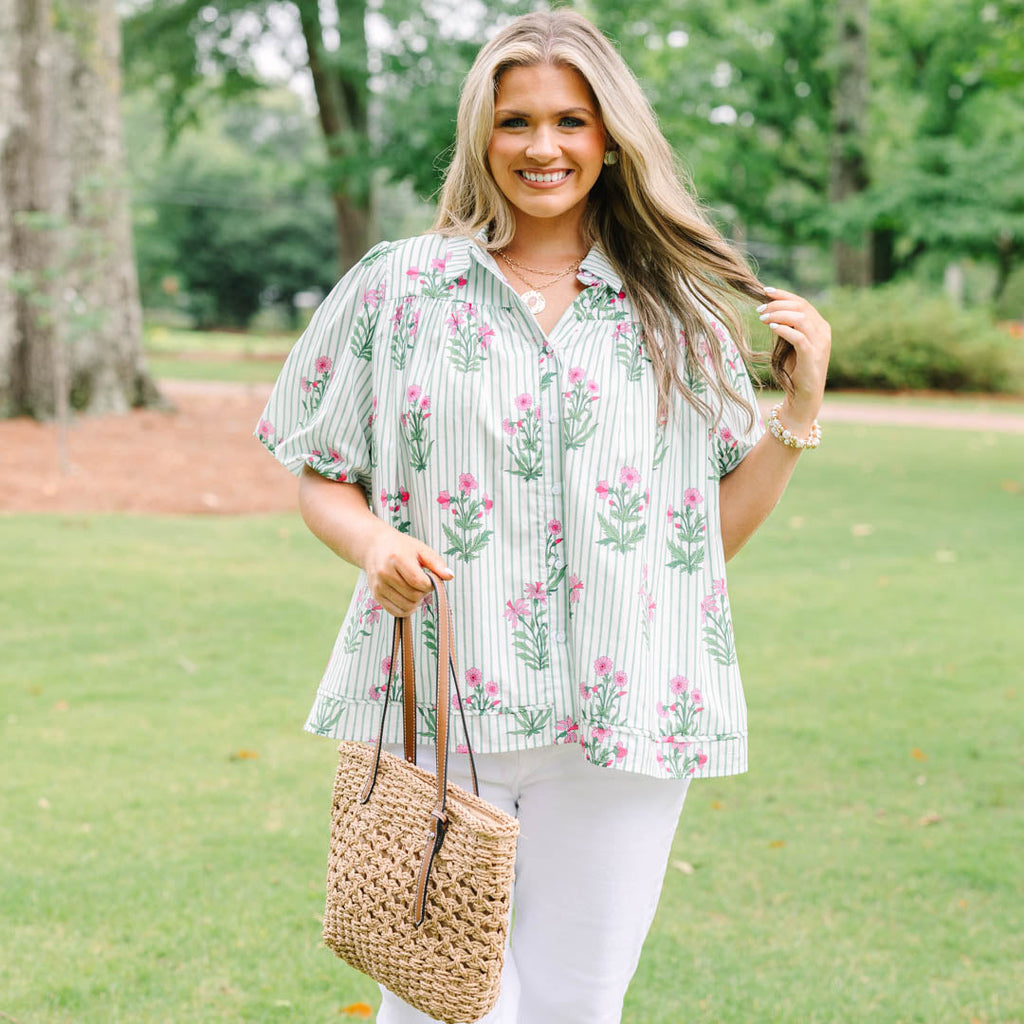 Lovely Outlook Top, Mint
