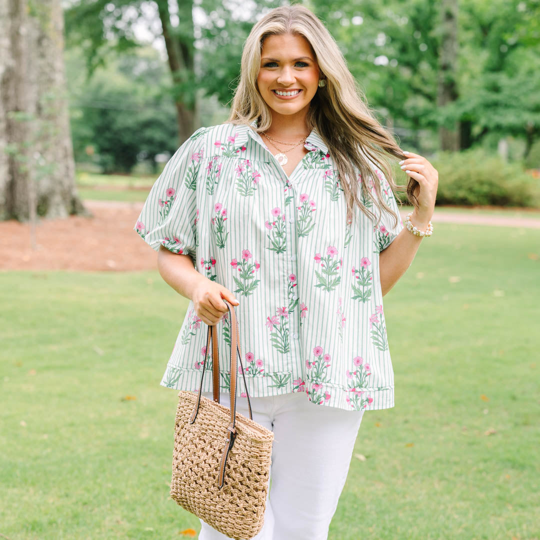 Lovely Outlook Top, Mint
