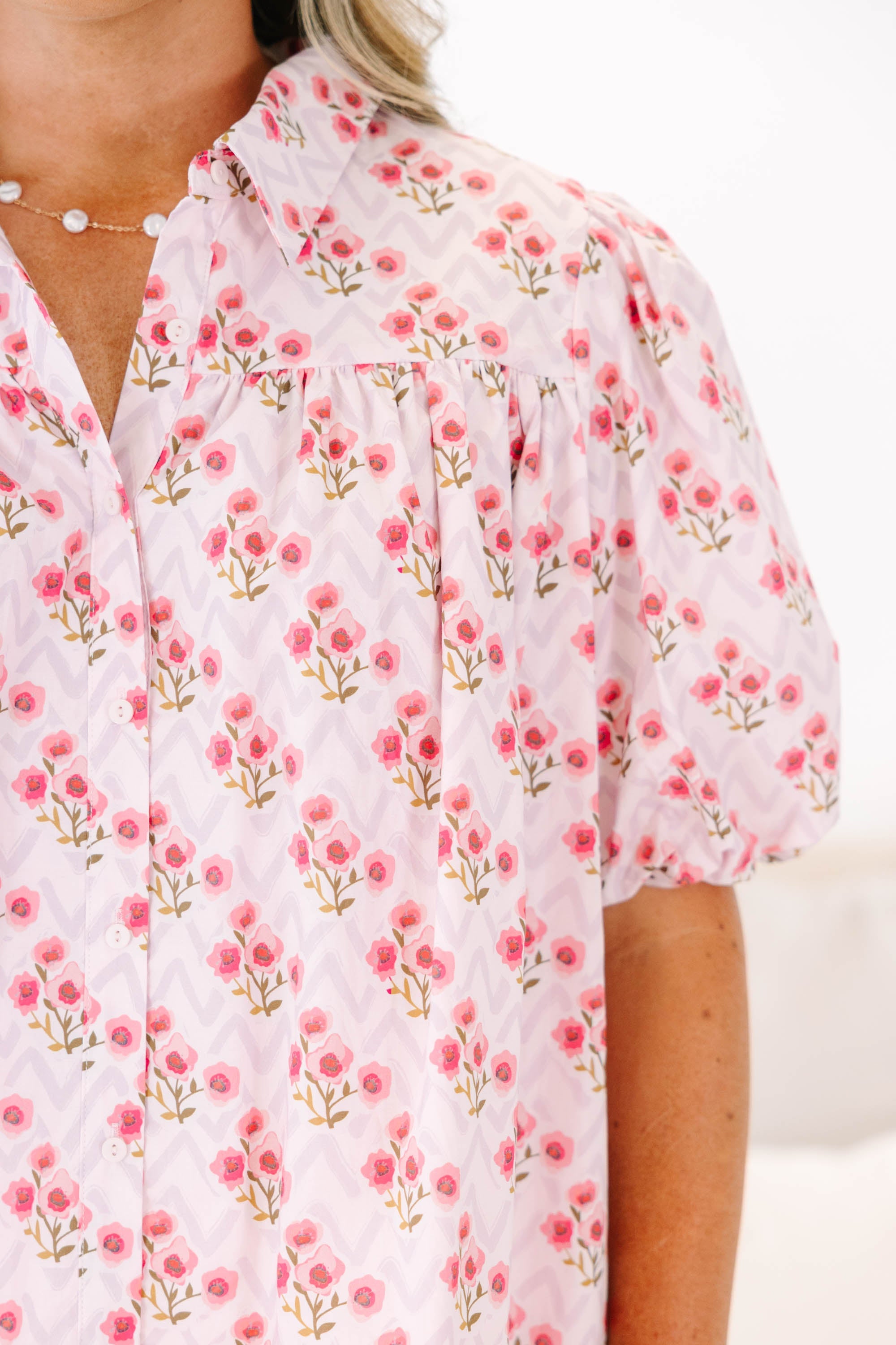 Lovely Outlook Top, Pink