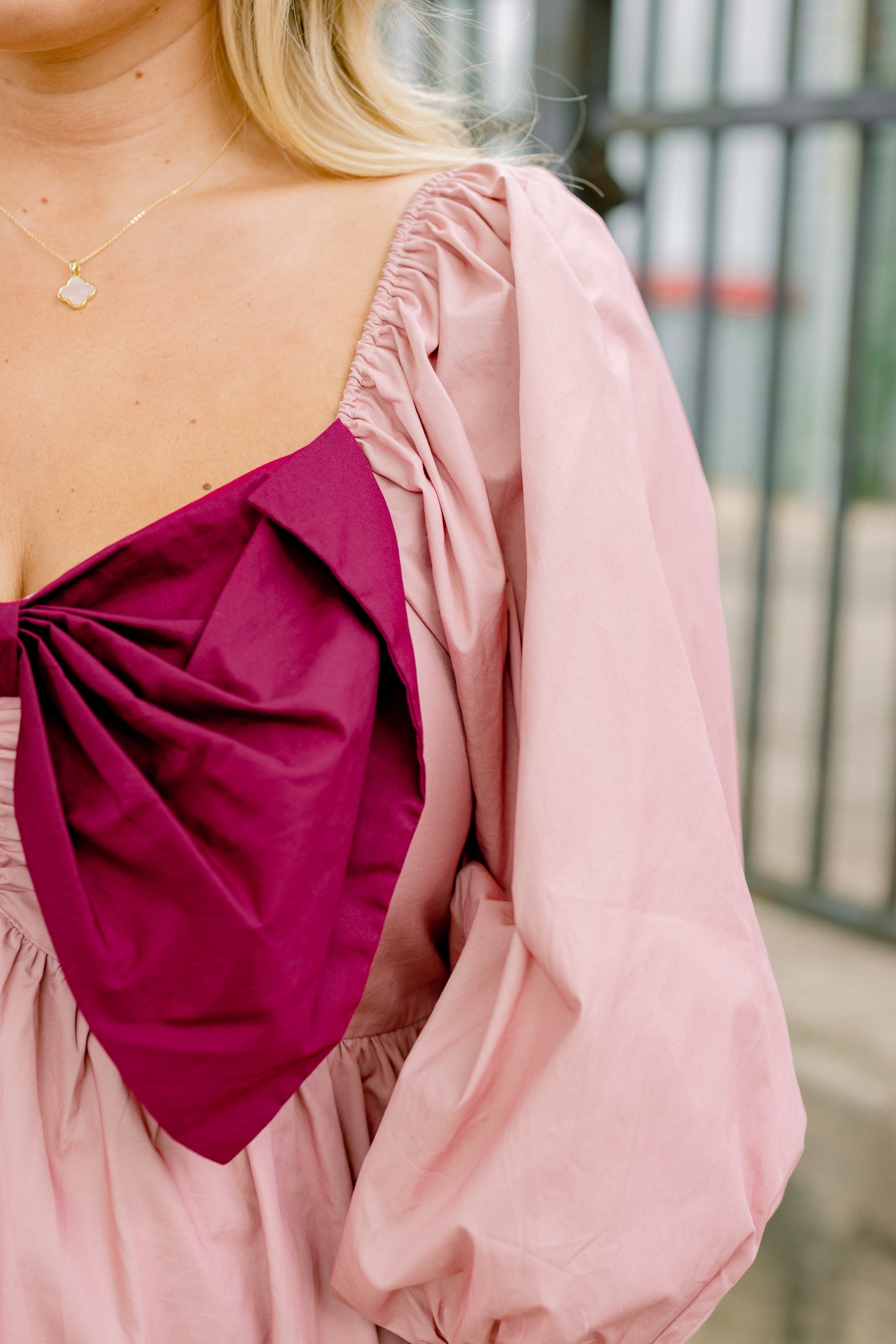 Lovely Times Top, Pink-Burgundy