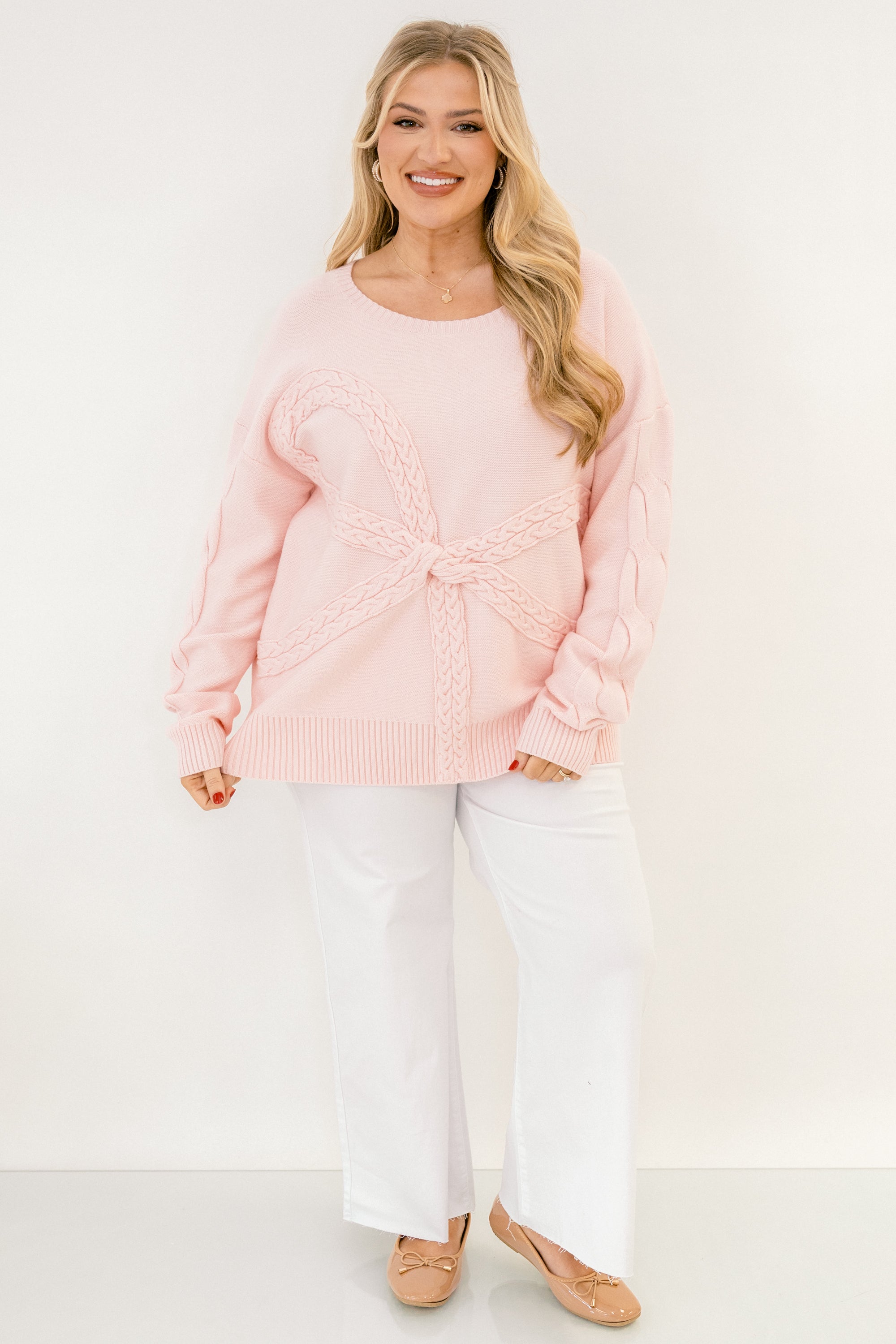 Loving My Life Sweater, Pink