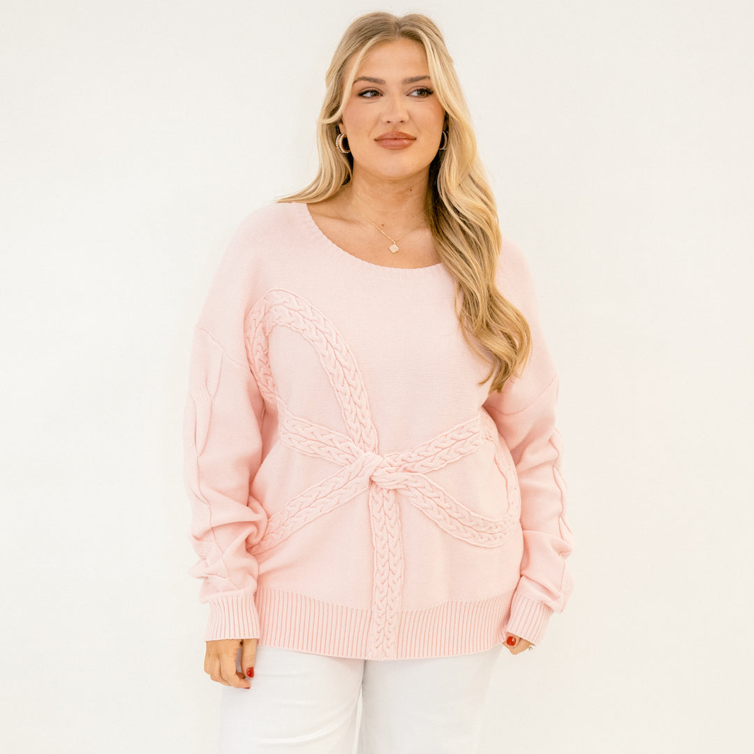 Loving My Life Sweater, Pink