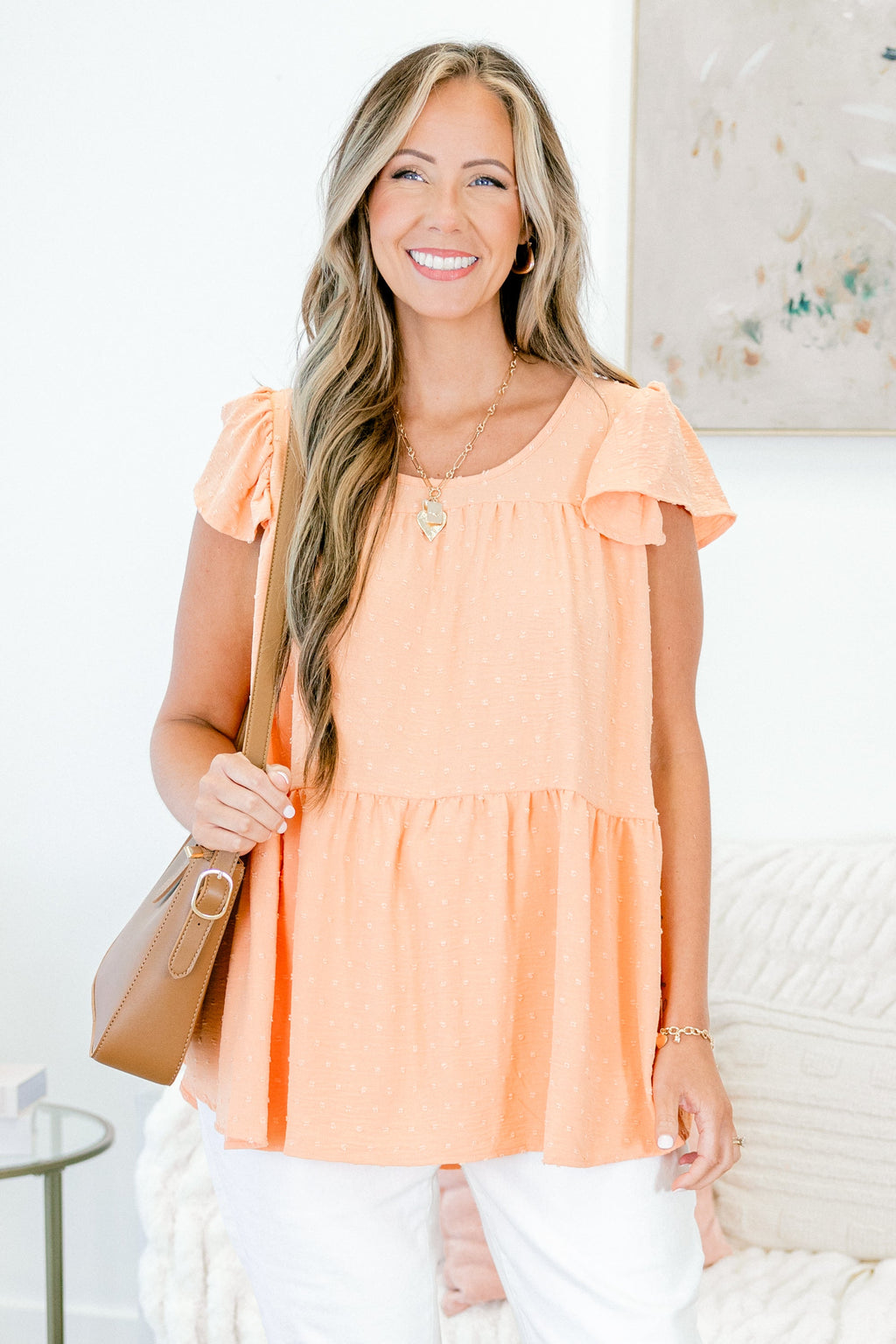 Loving This Life Top, Coral