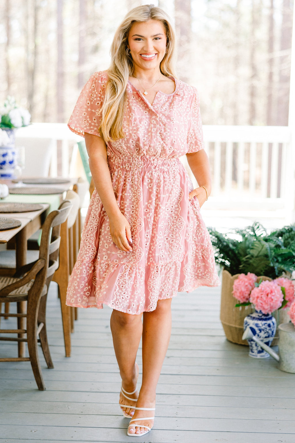 Lush With Life Dress, Pink