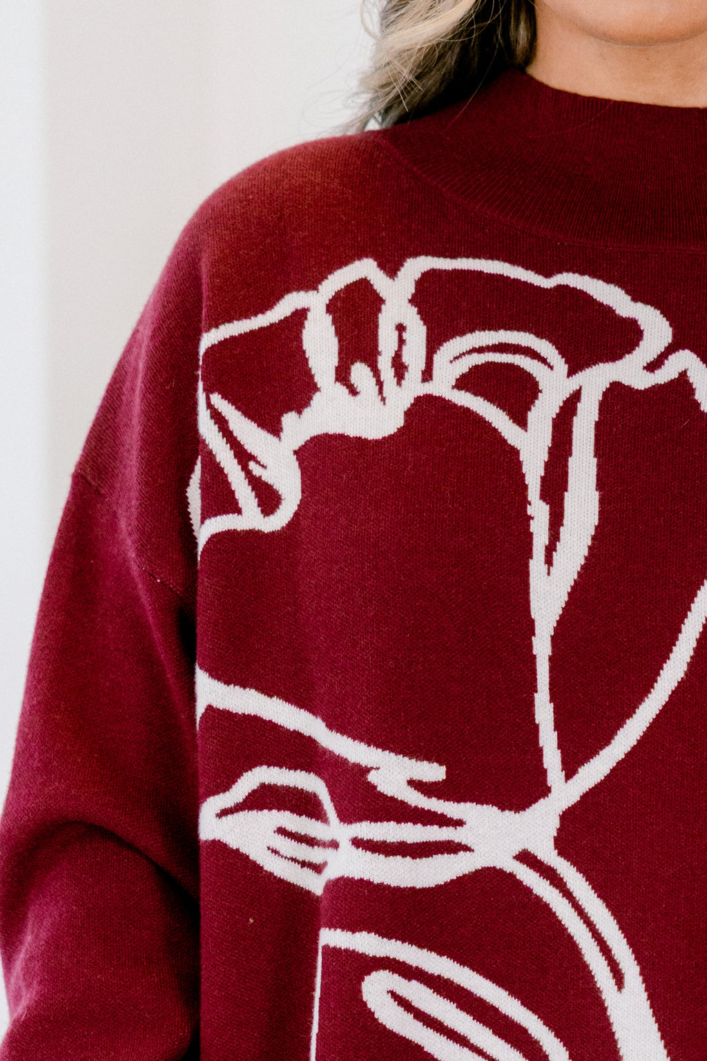 Made For More Sweater, Burgundy