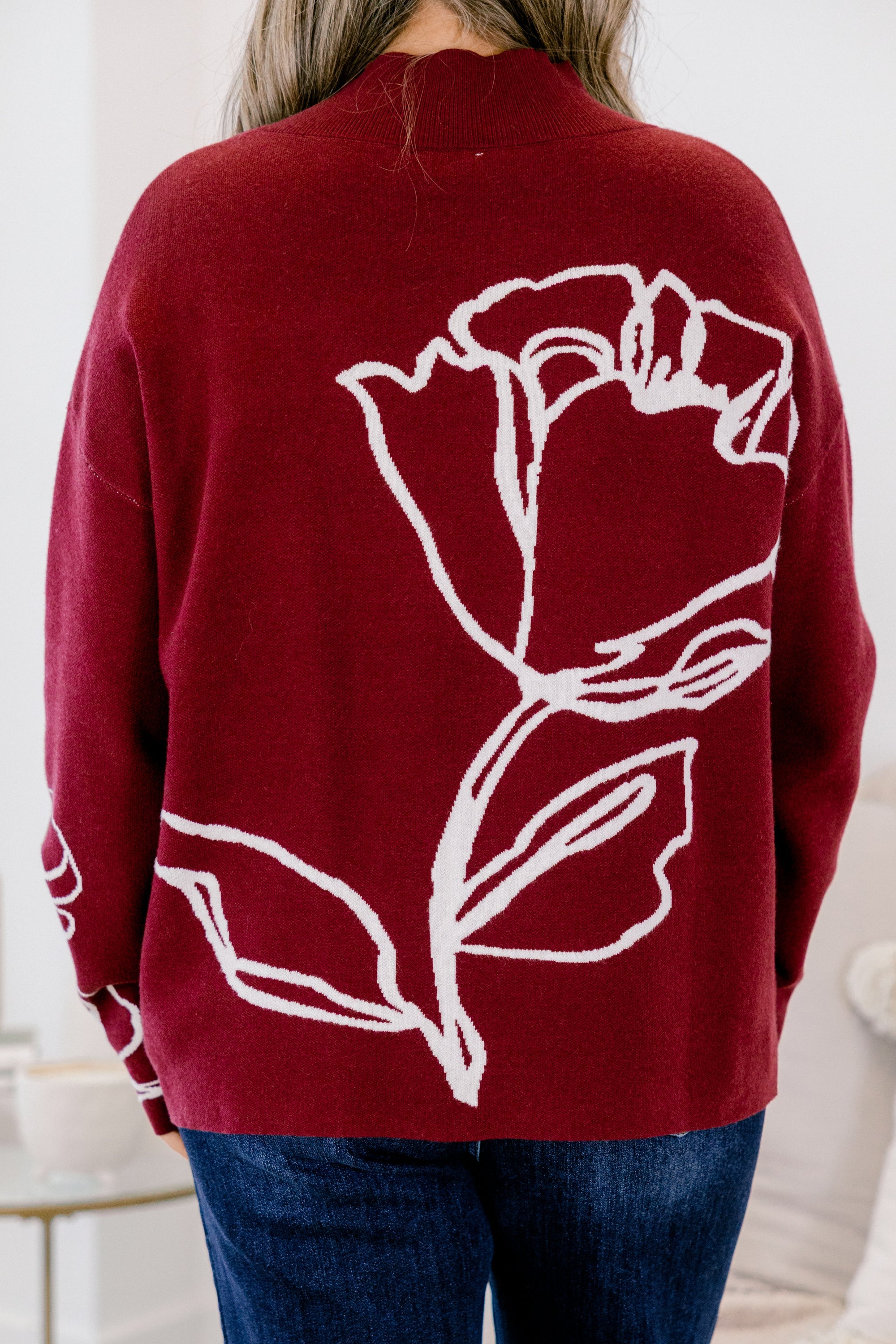 Made For More Sweater, Burgundy
