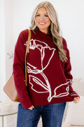 Made For More Sweater, Burgundy