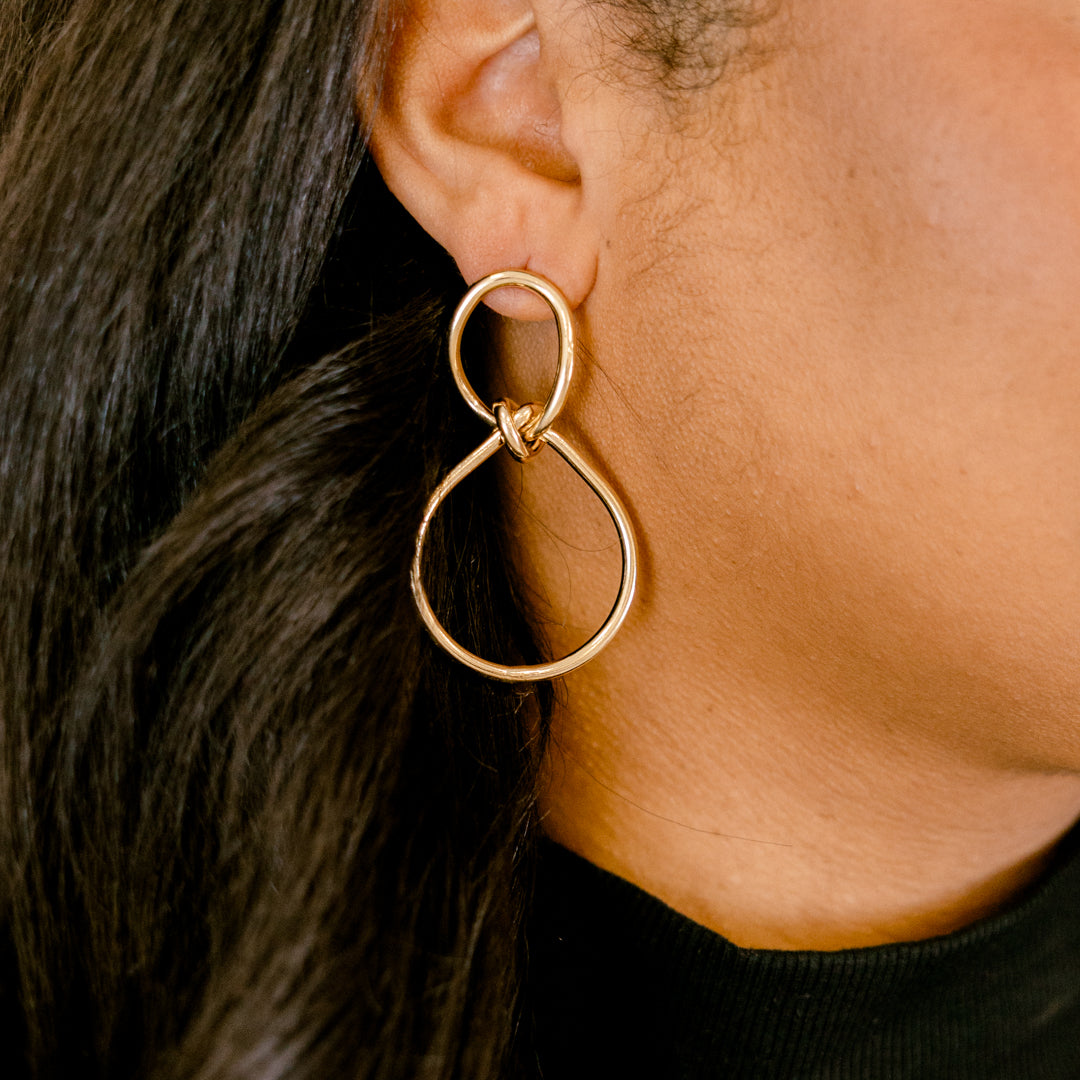 Made Me Realized Earrings, Gold
