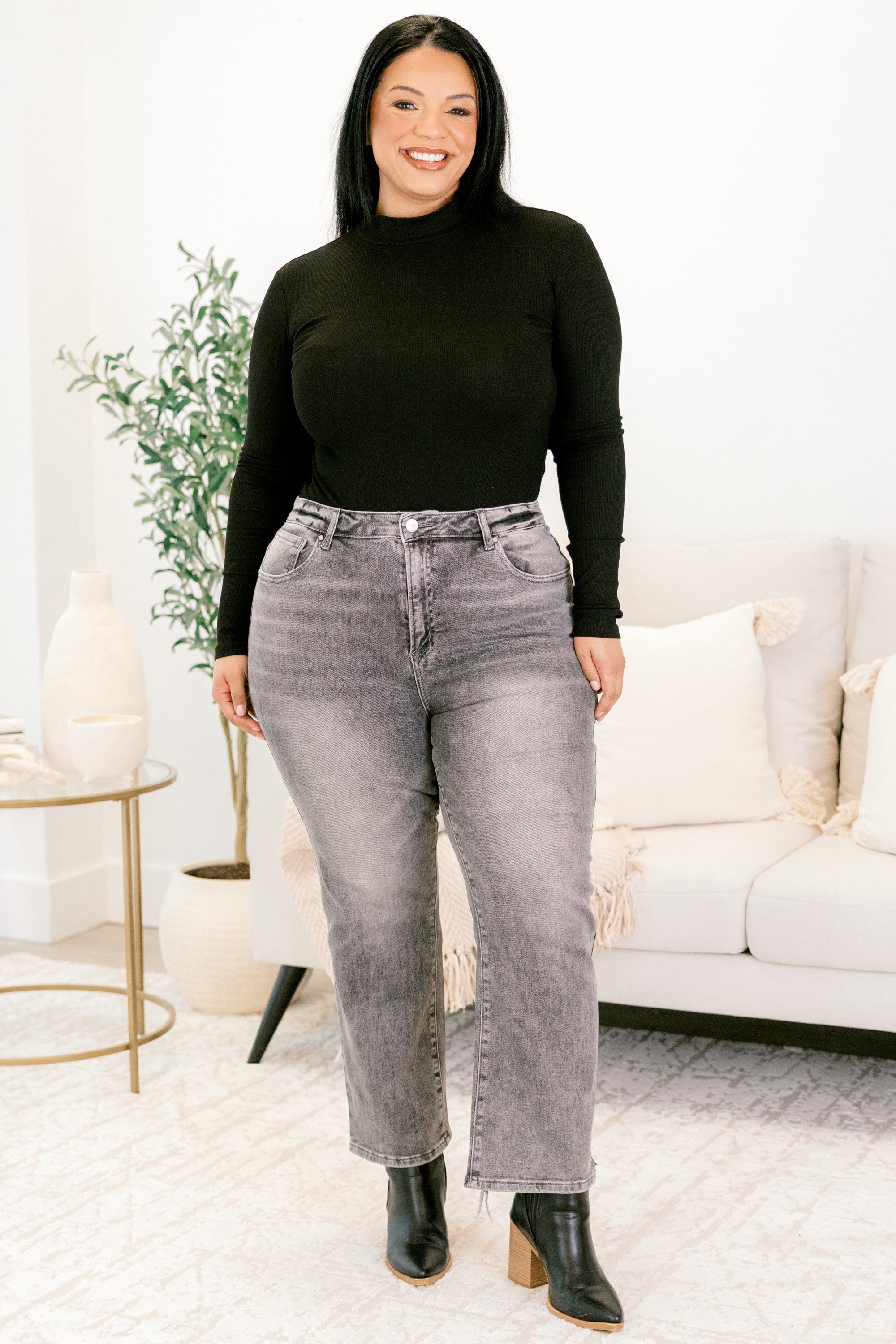 Made The Call Jeans, Gray