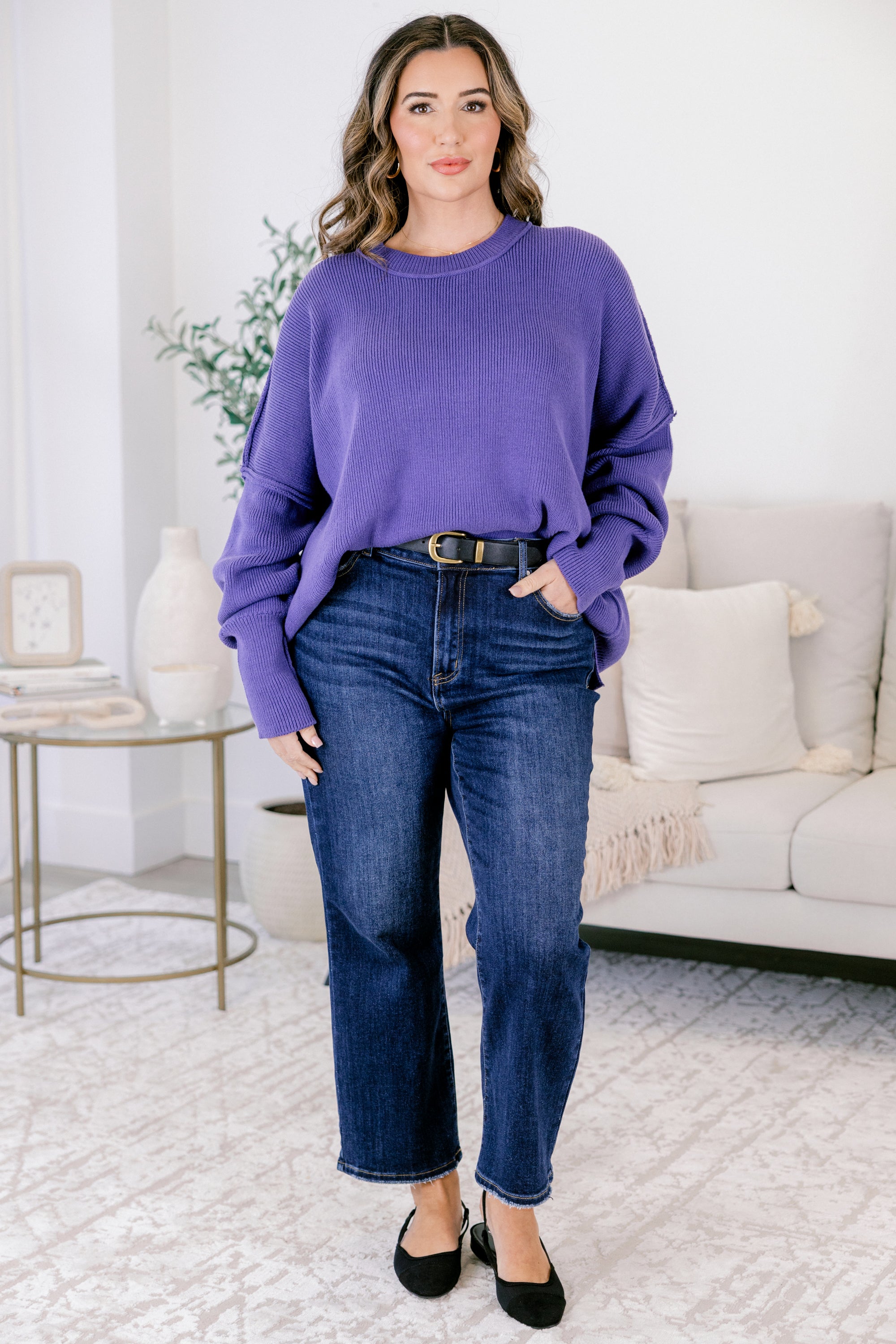 Magically Perfect Sweater, Berry