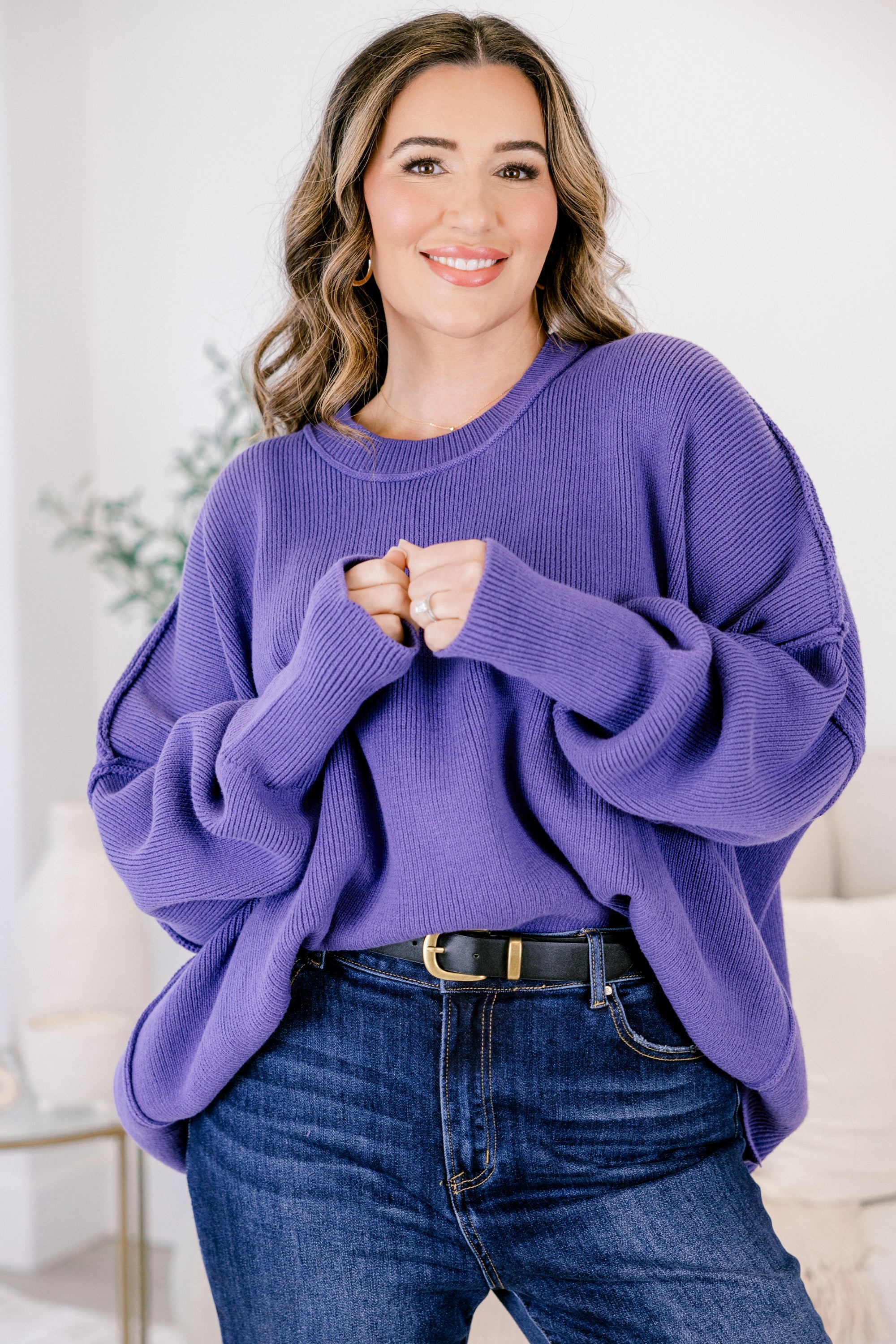 Magically Perfect Sweater, Berry