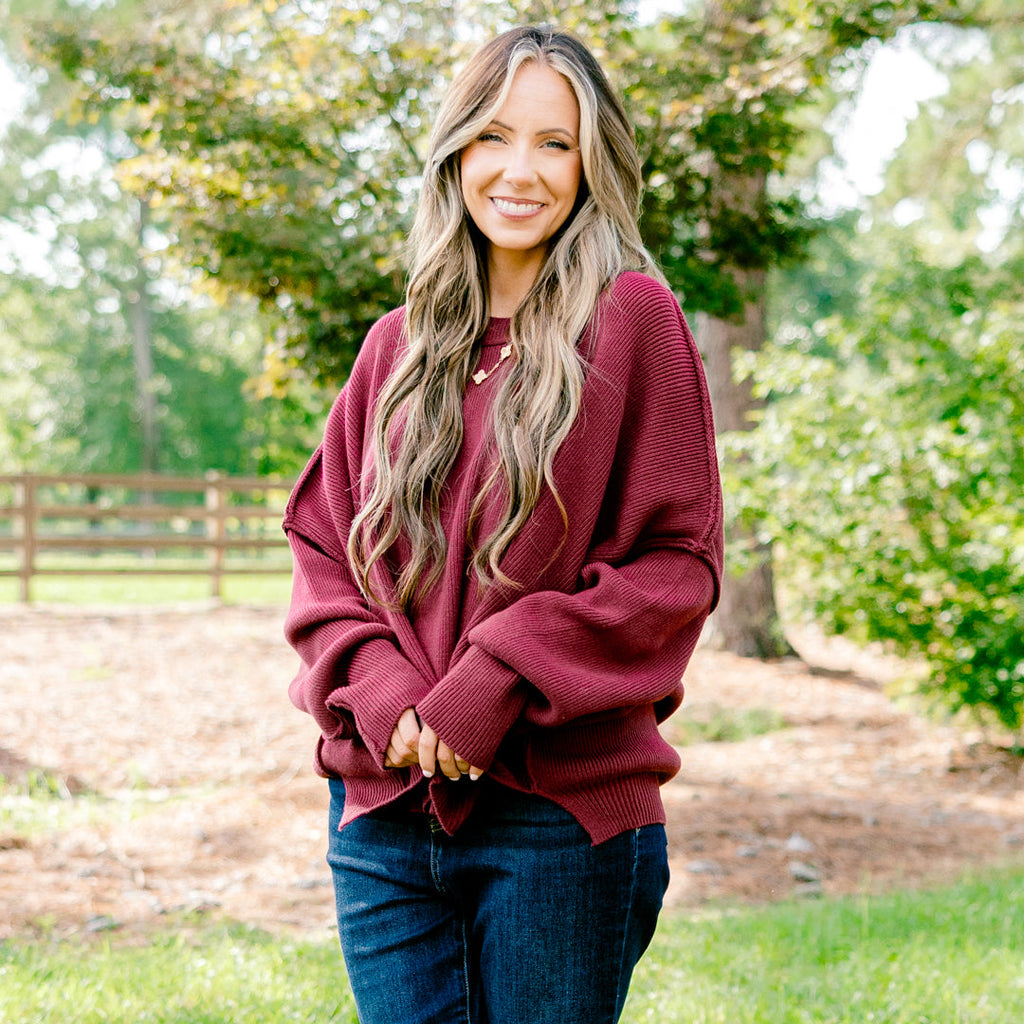 Magically Perfect Sweater, Crimson