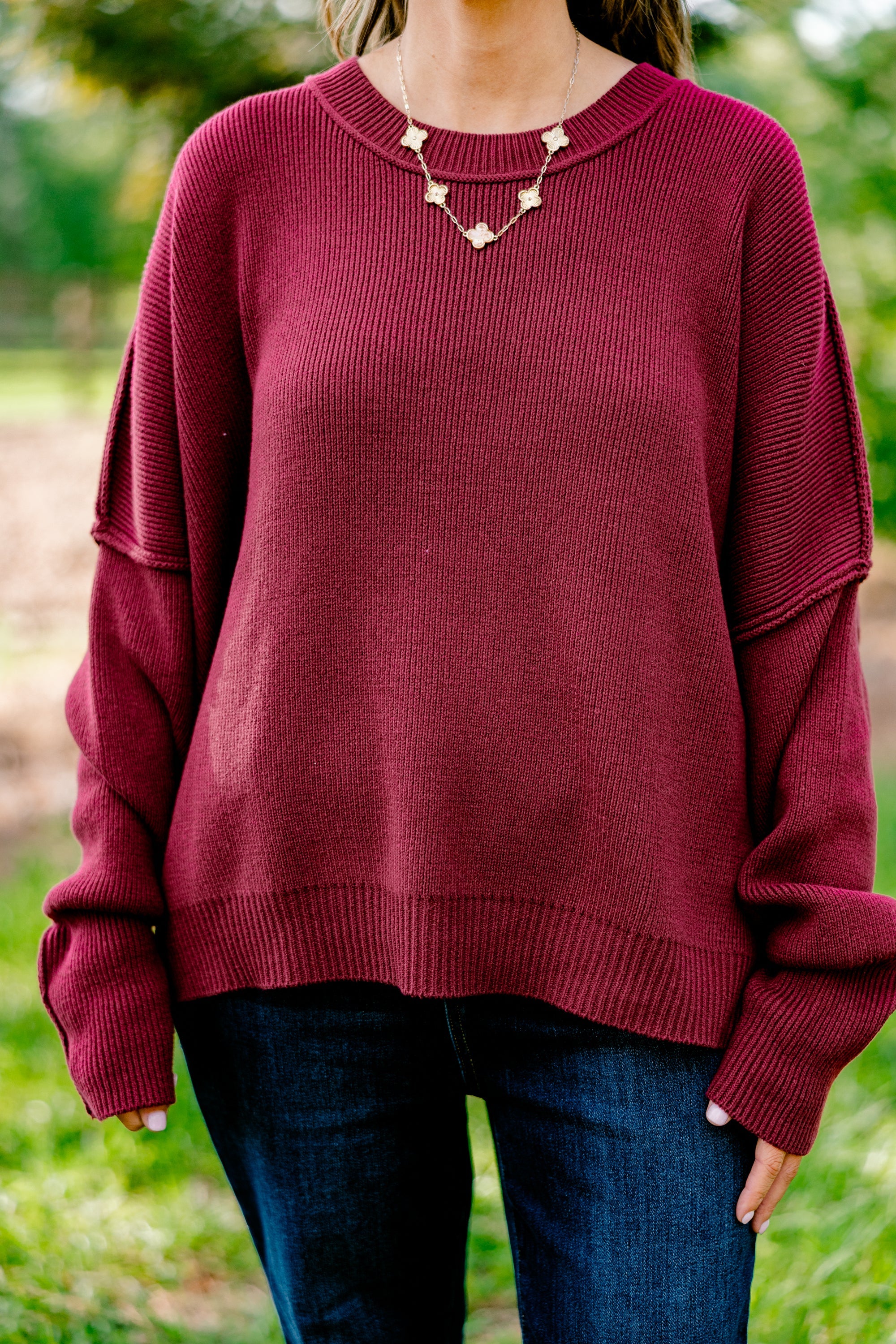 Magically Perfect Sweater, Crimson