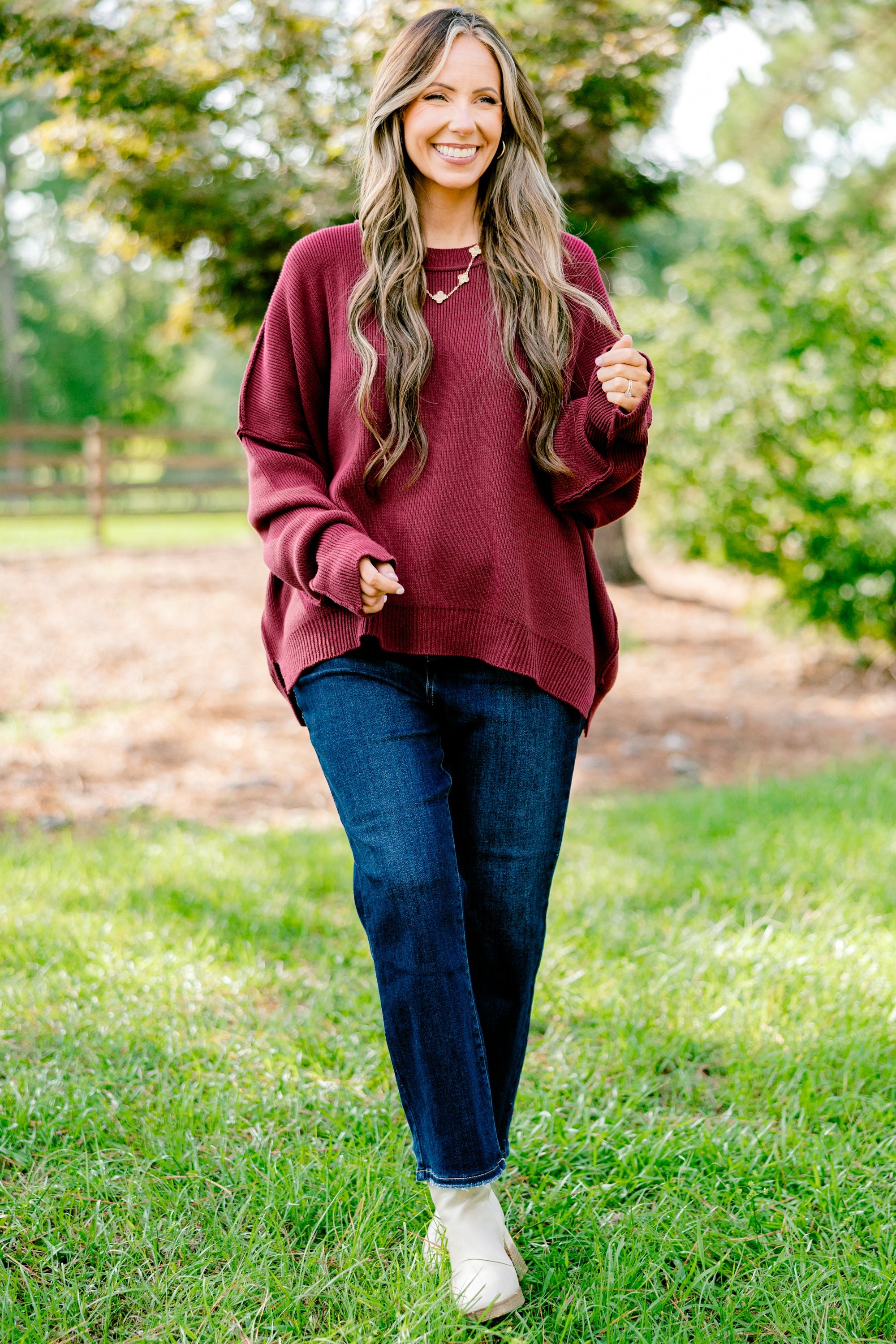 Magically Perfect Sweater, Crimson