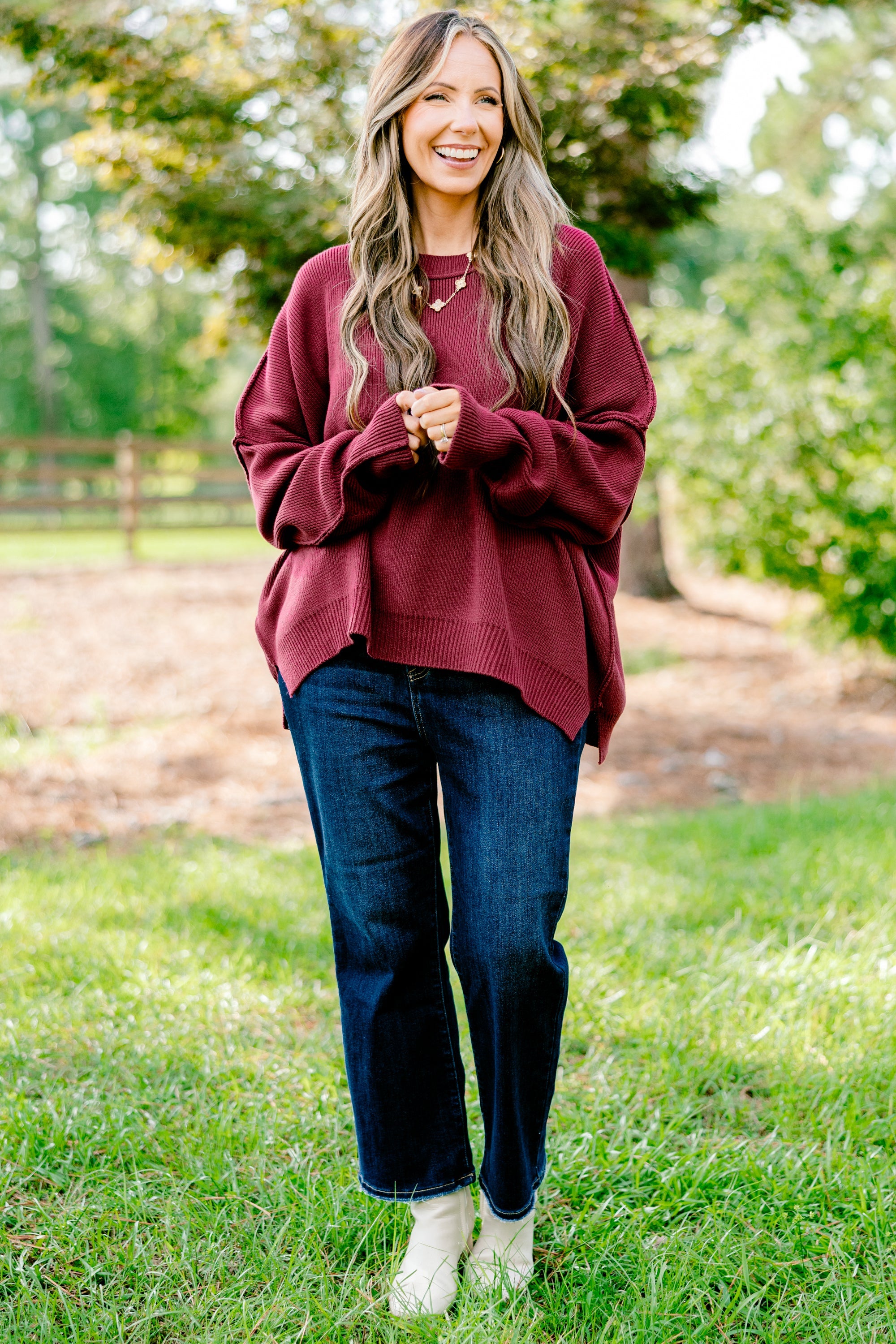 Magically Perfect Sweater, Crimson