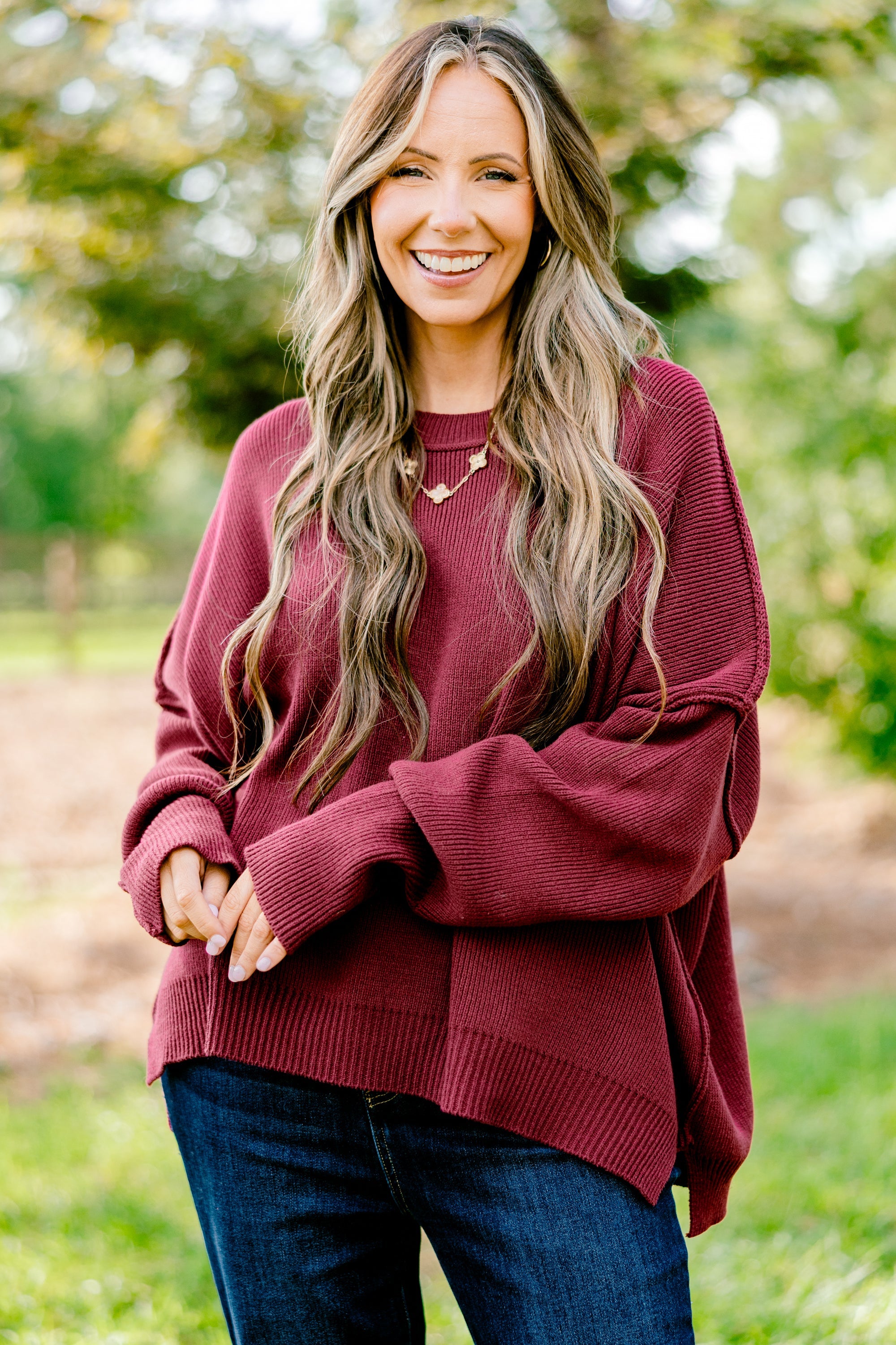 Magically Perfect Sweater, Crimson