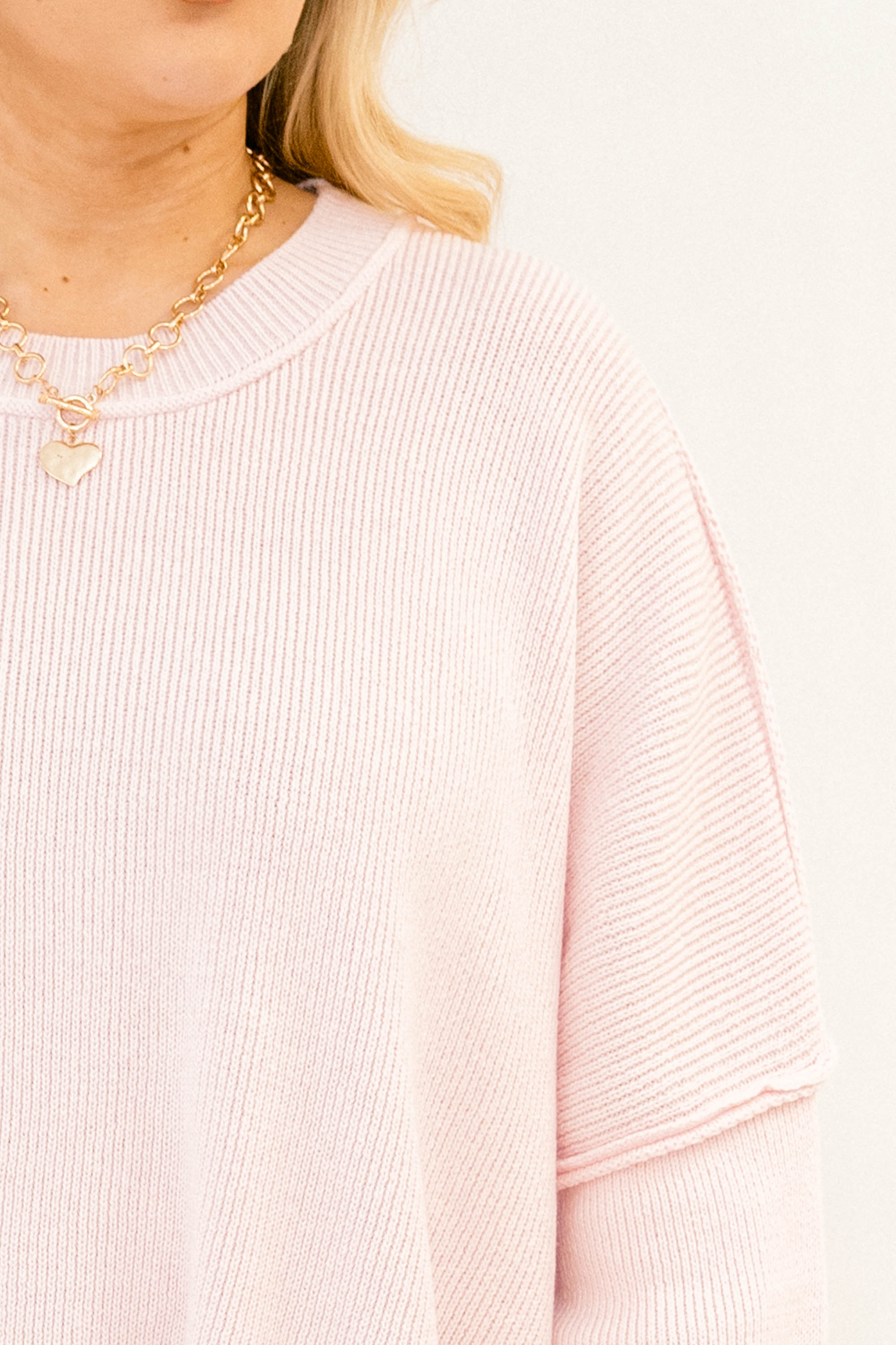 Magically Perfect Sweater, Light Pink