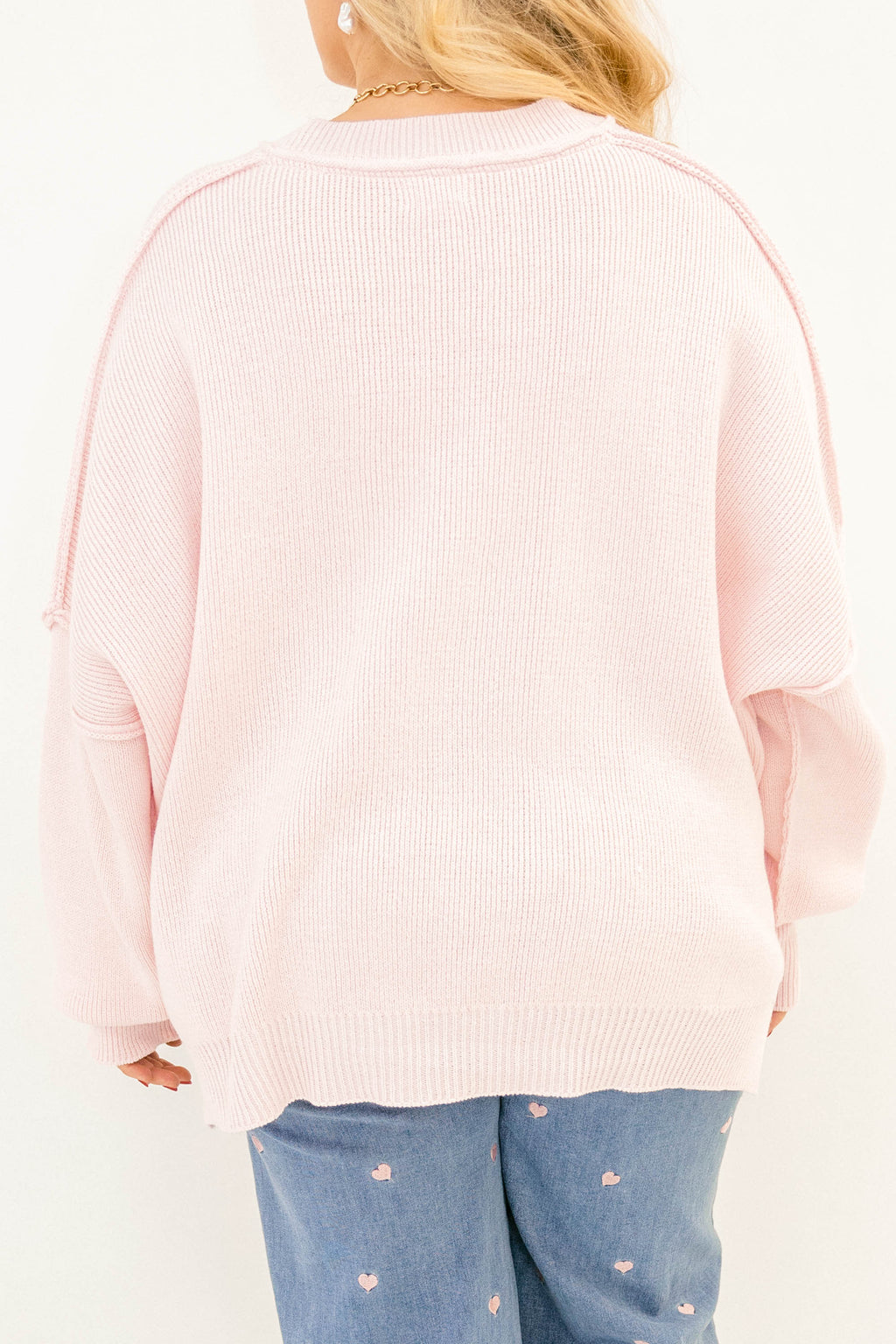 Magically Perfect Sweater, Light Pink