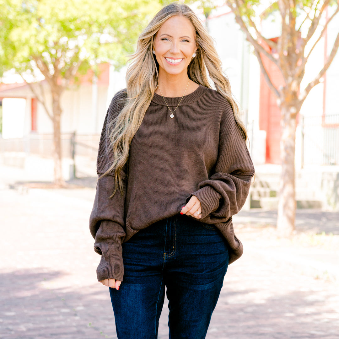 Magically Perfect Sweater, Mocha