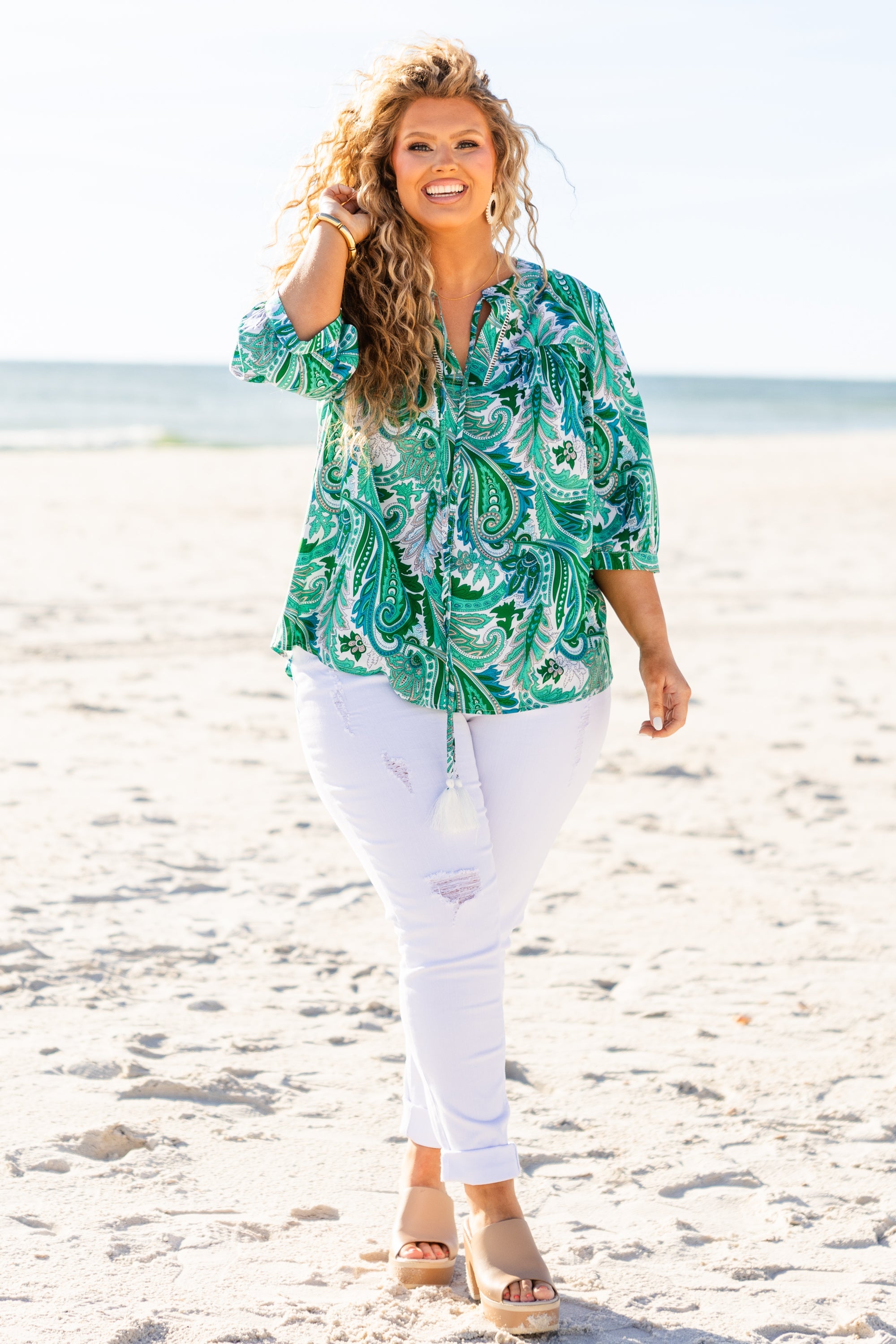 Magnify Your Love Top, Green