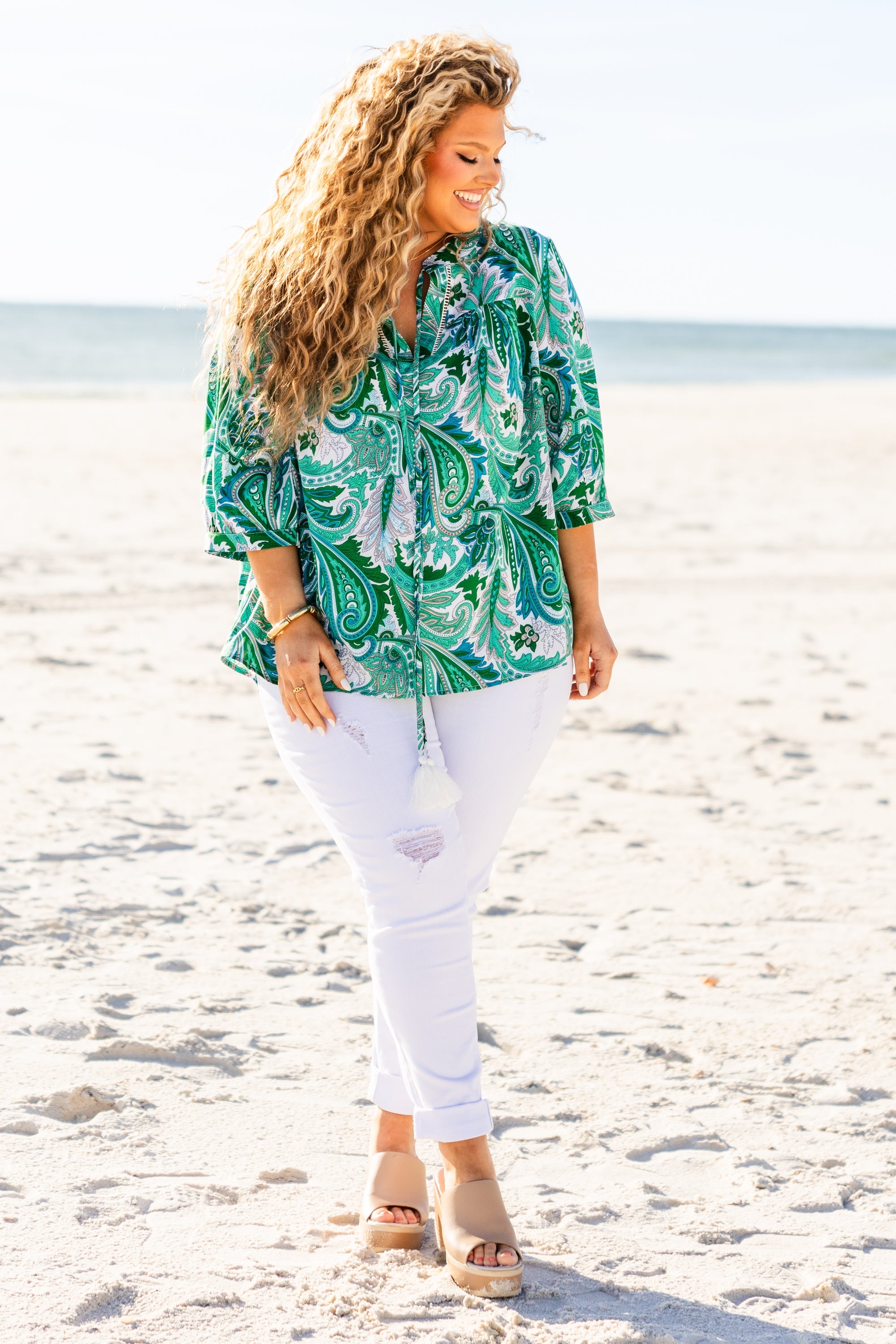 Magnify Your Love Top, Green