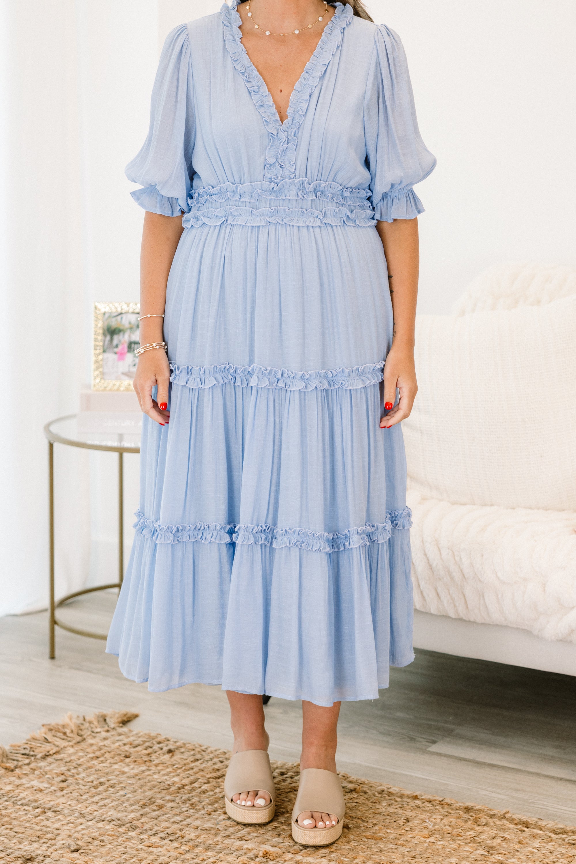 Make A Statement Maxi Dress, Baby Blue