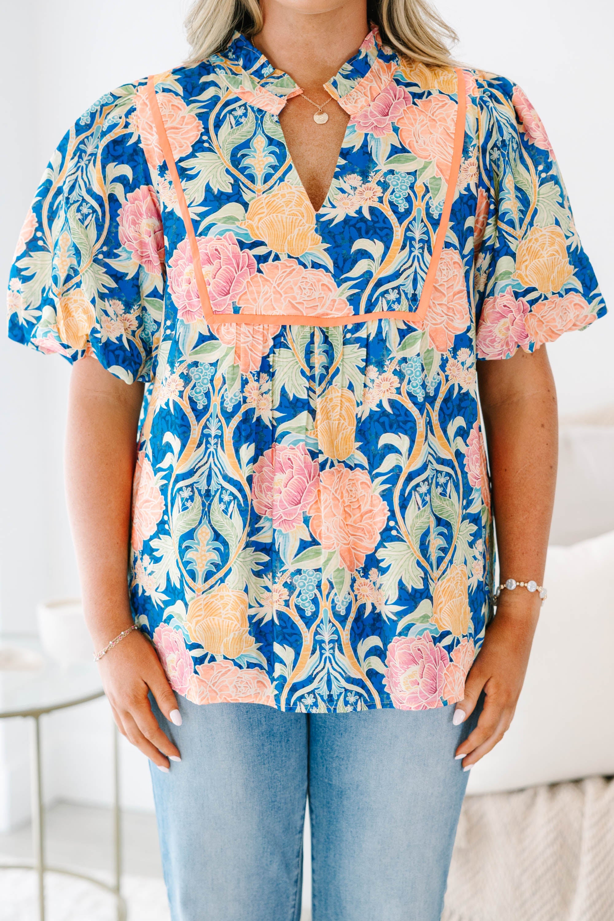 Make It Fun Top, Blue
