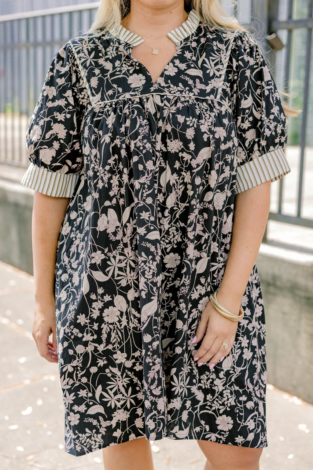Make My Night Dress, Black-Cream