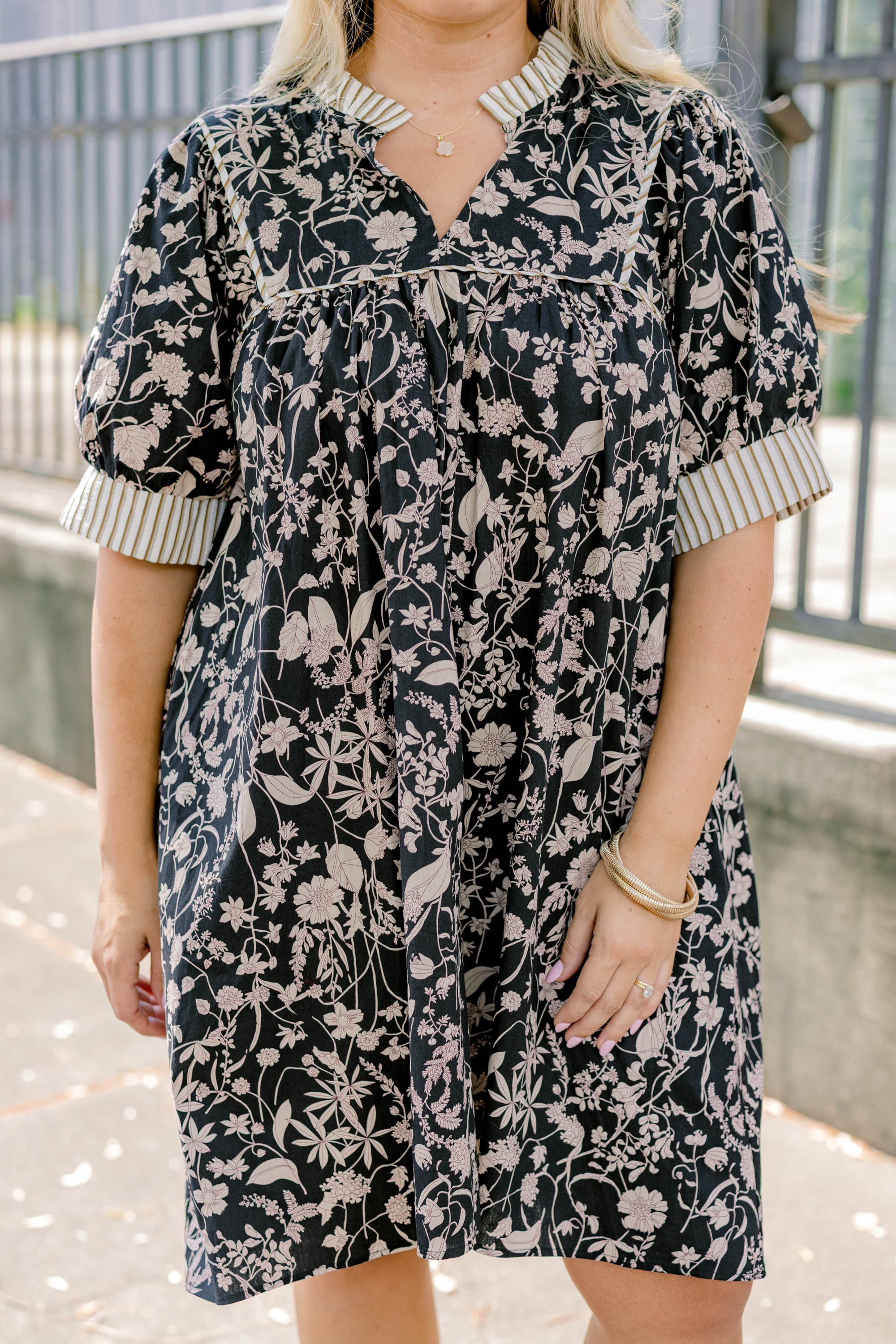 Make My Night Dress, Black-Cream