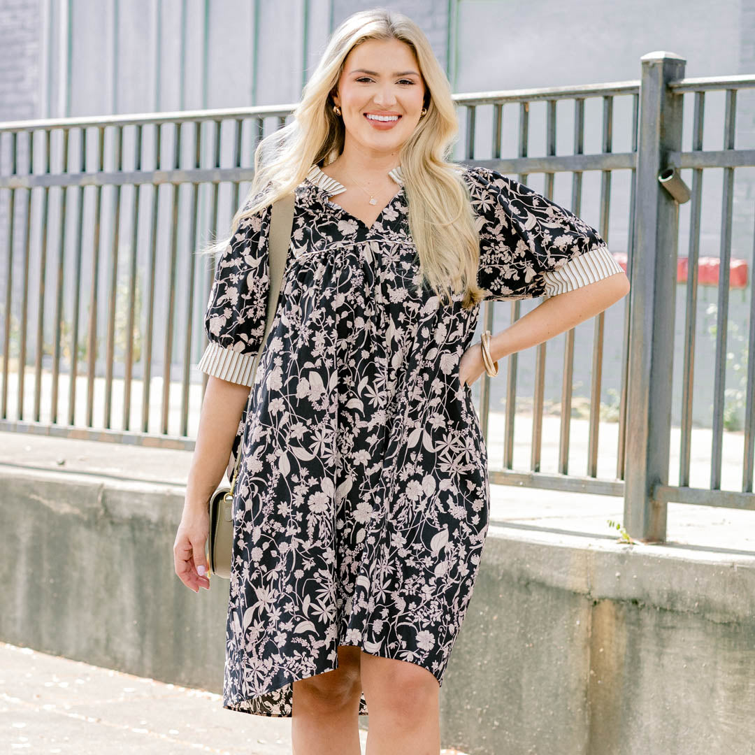 Make My Night Dress, Black-Cream