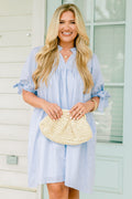 Make My Night Dress, Blue Stripe
