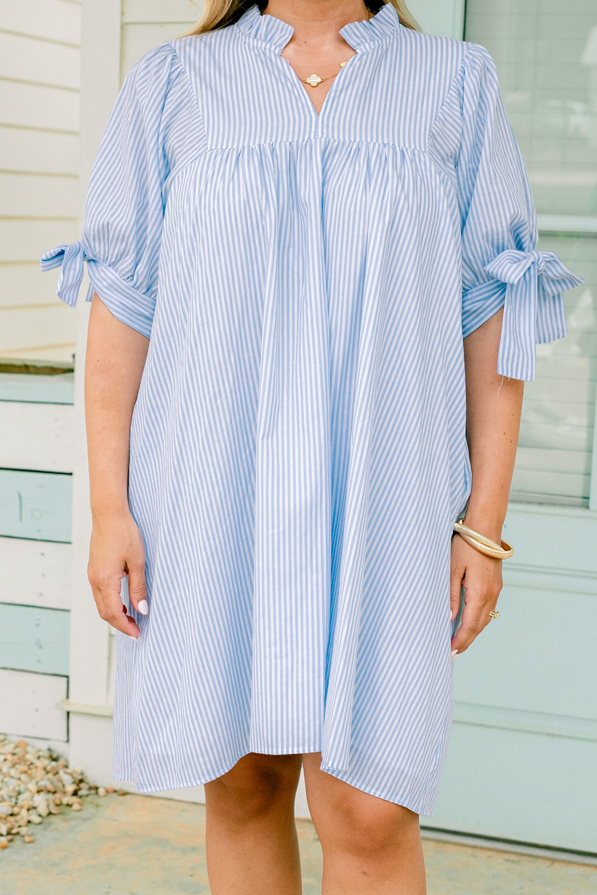 Make My Night Dress, Blue Stripe