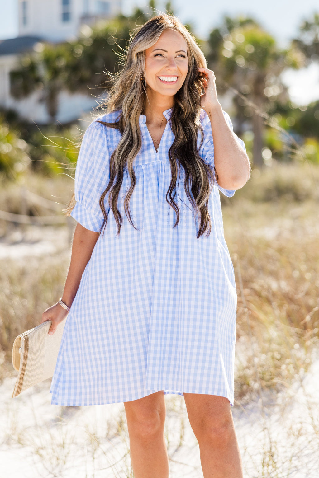 Make My Night Dress, Blue Gingham