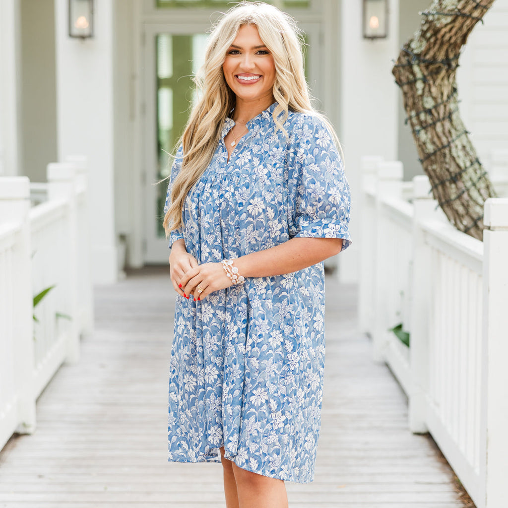 Make My Night Dress, Blue Grey