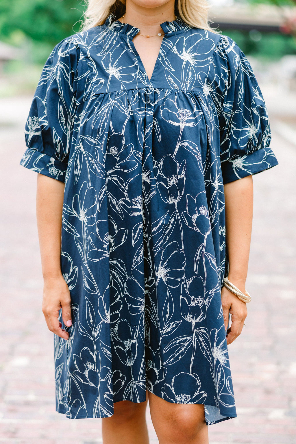 Make My Night Dress, Navy Floral