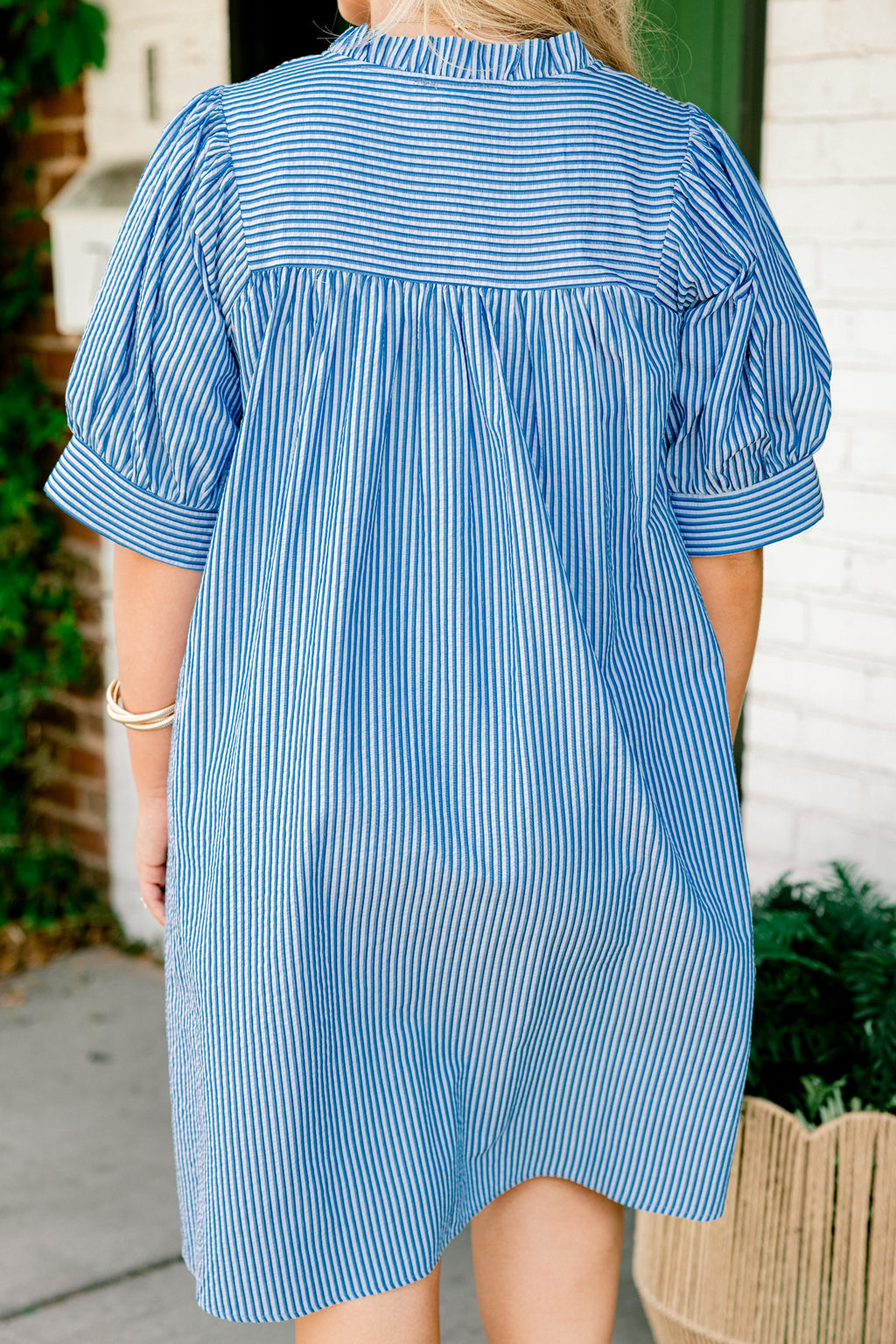Make My Night Dress, Navy Stripe