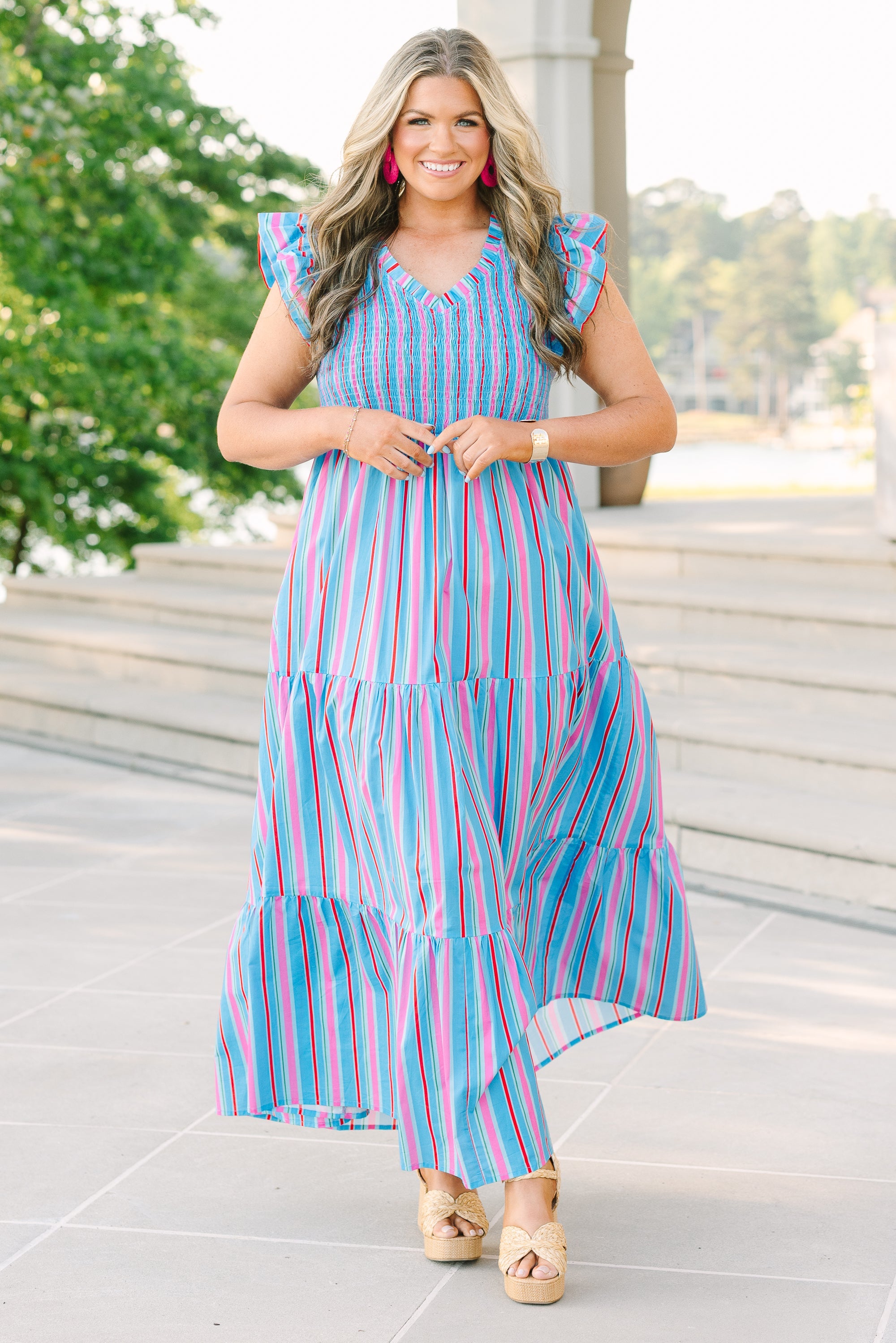 Make Up For Lost Time Dress, Blue