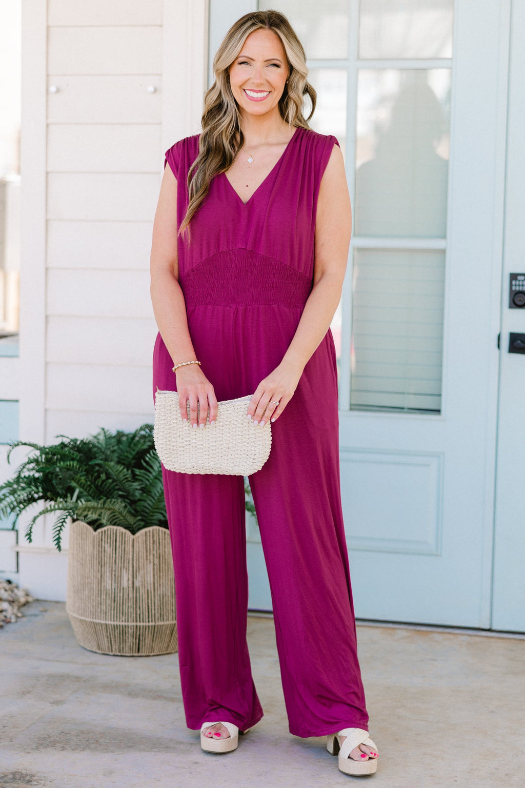 Makin' Me Blush Jumpsuit, Purple