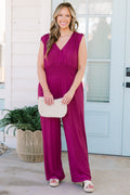 Makin' Me Blush Jumpsuit, Purple