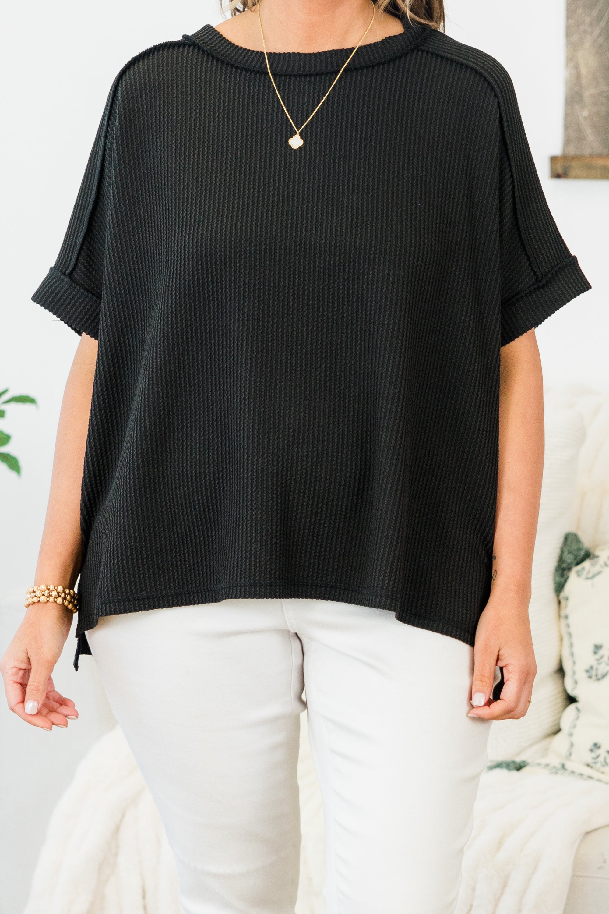 Making A Call Top, Black