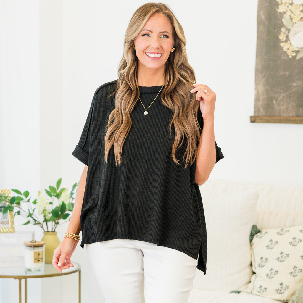 Making A Call Top, Black