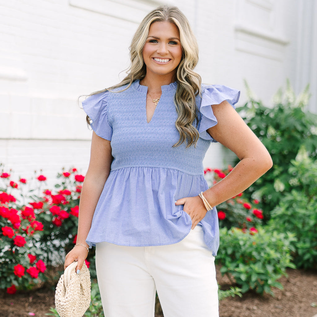 Making Moves Top, Chambray