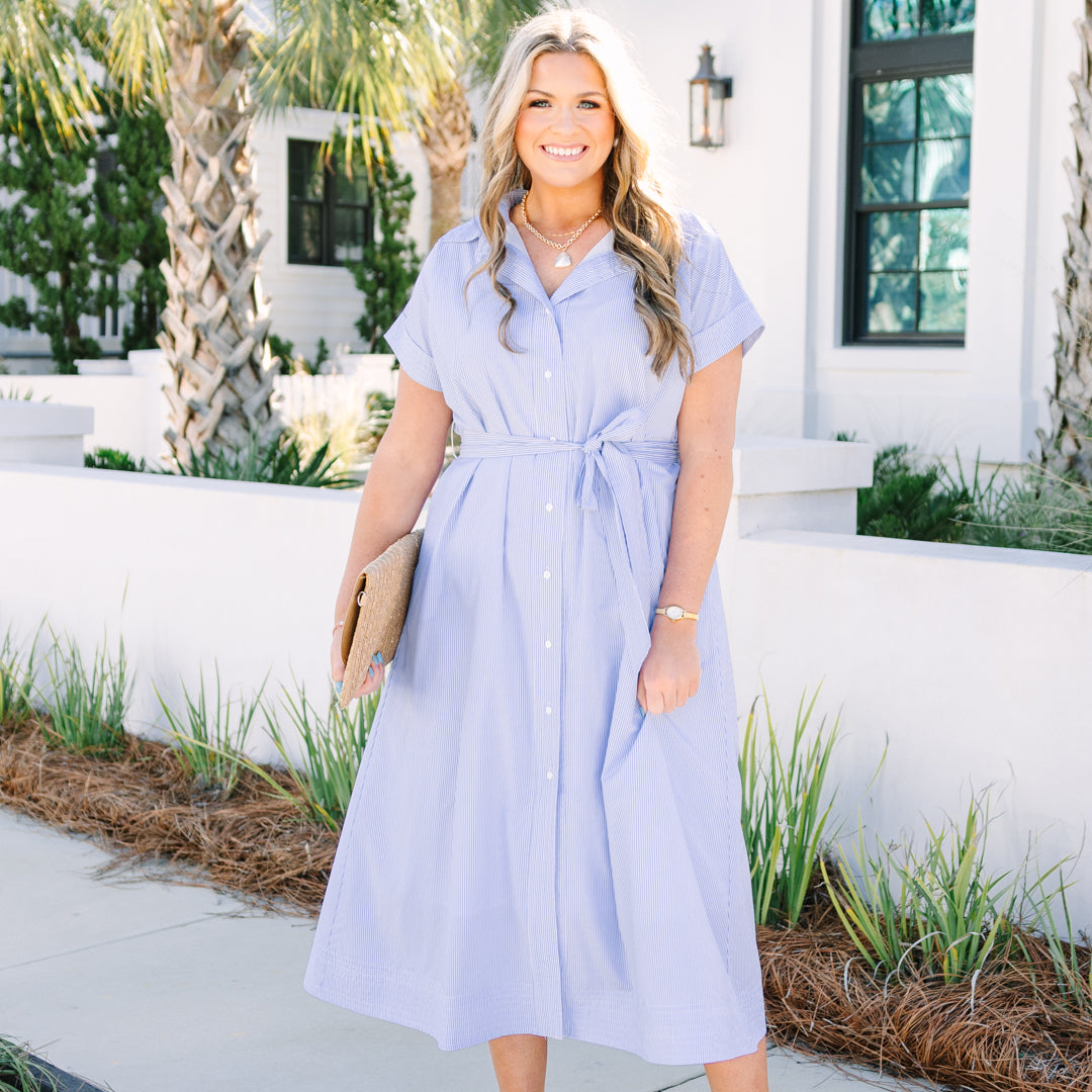 Making Tidal Waves Dress, Blue