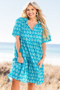 Making My Move Dress, Blue