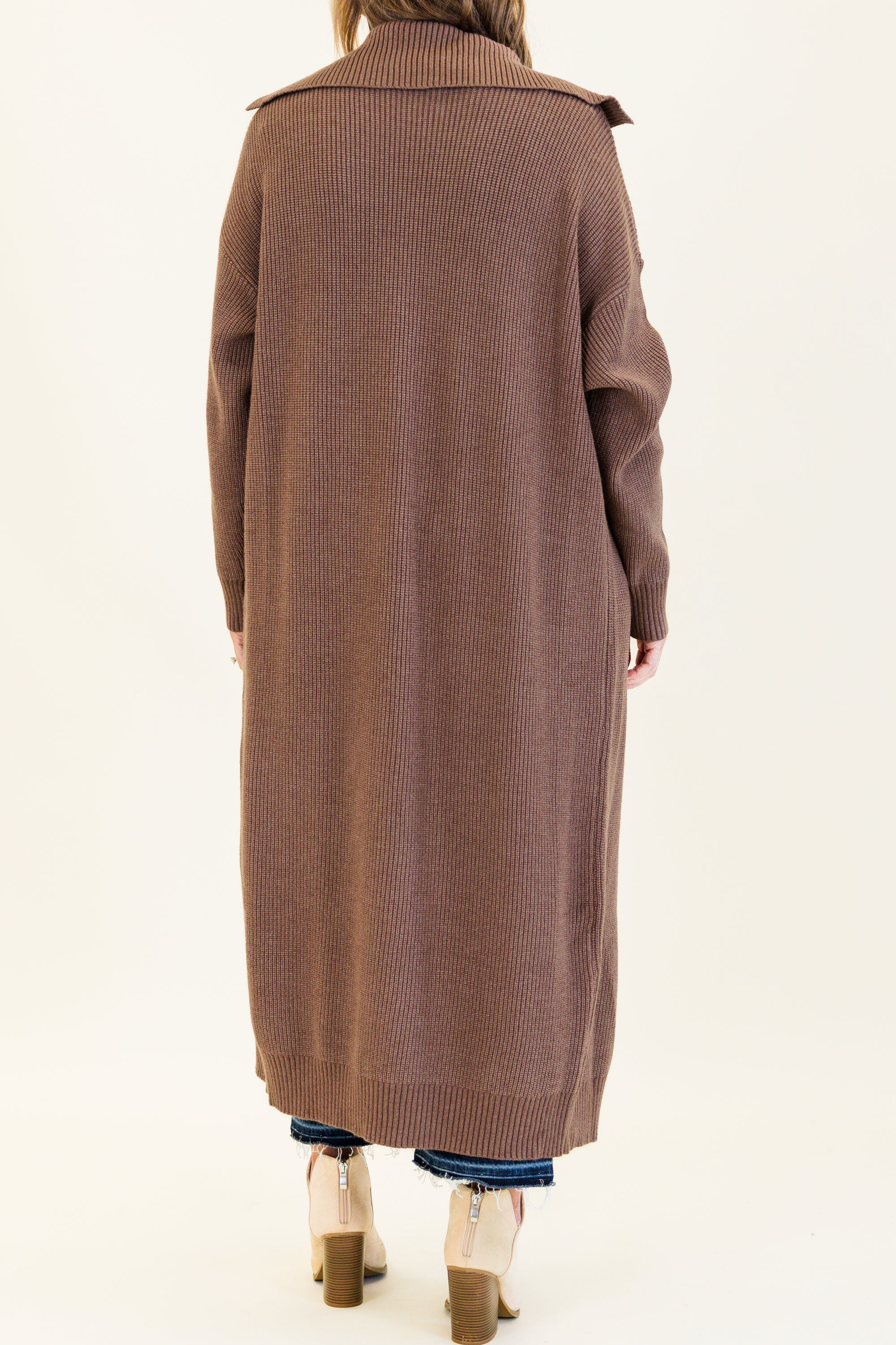 Maple Leaf Cardigan, Brown
