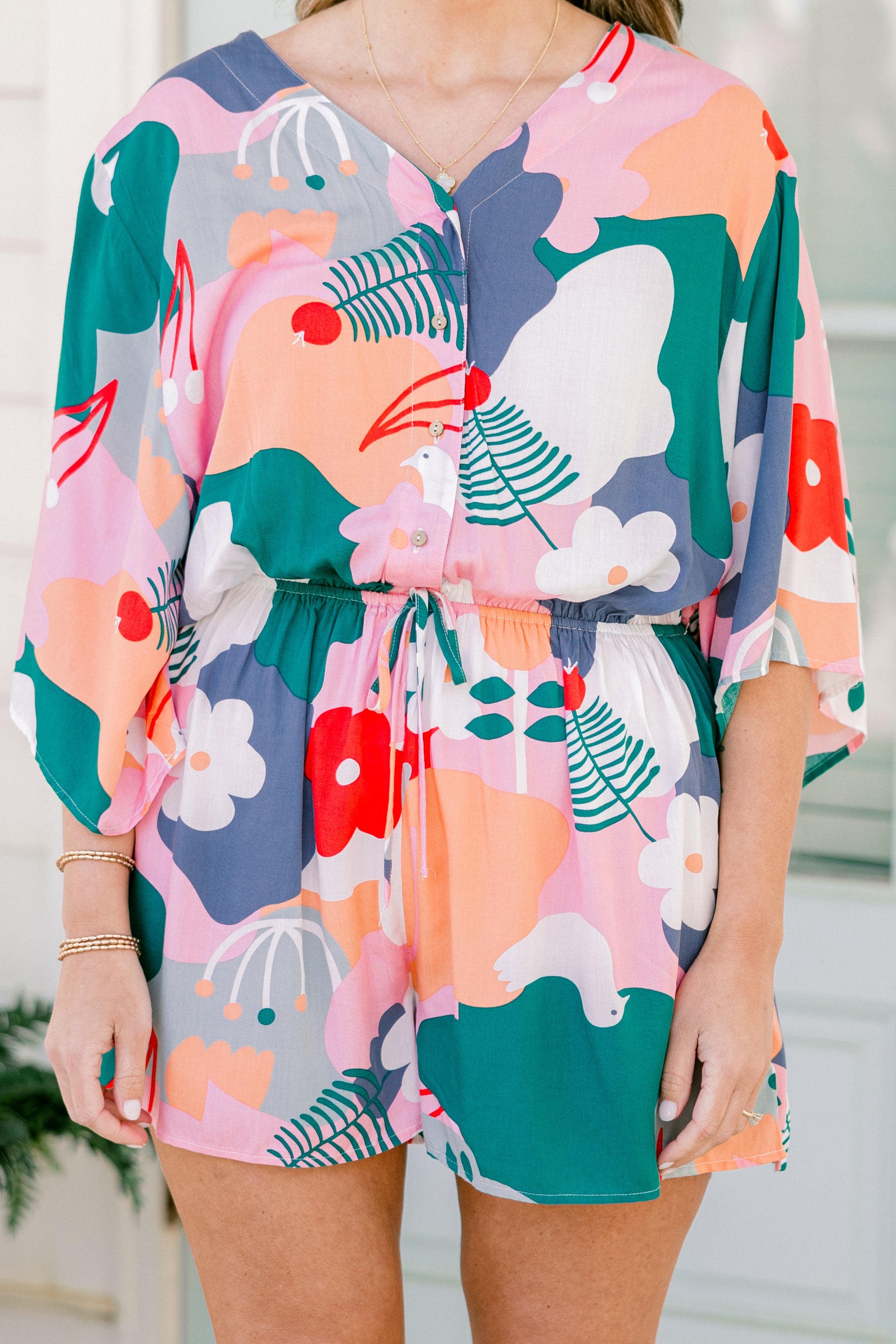 Meant For Me Romper, Blue